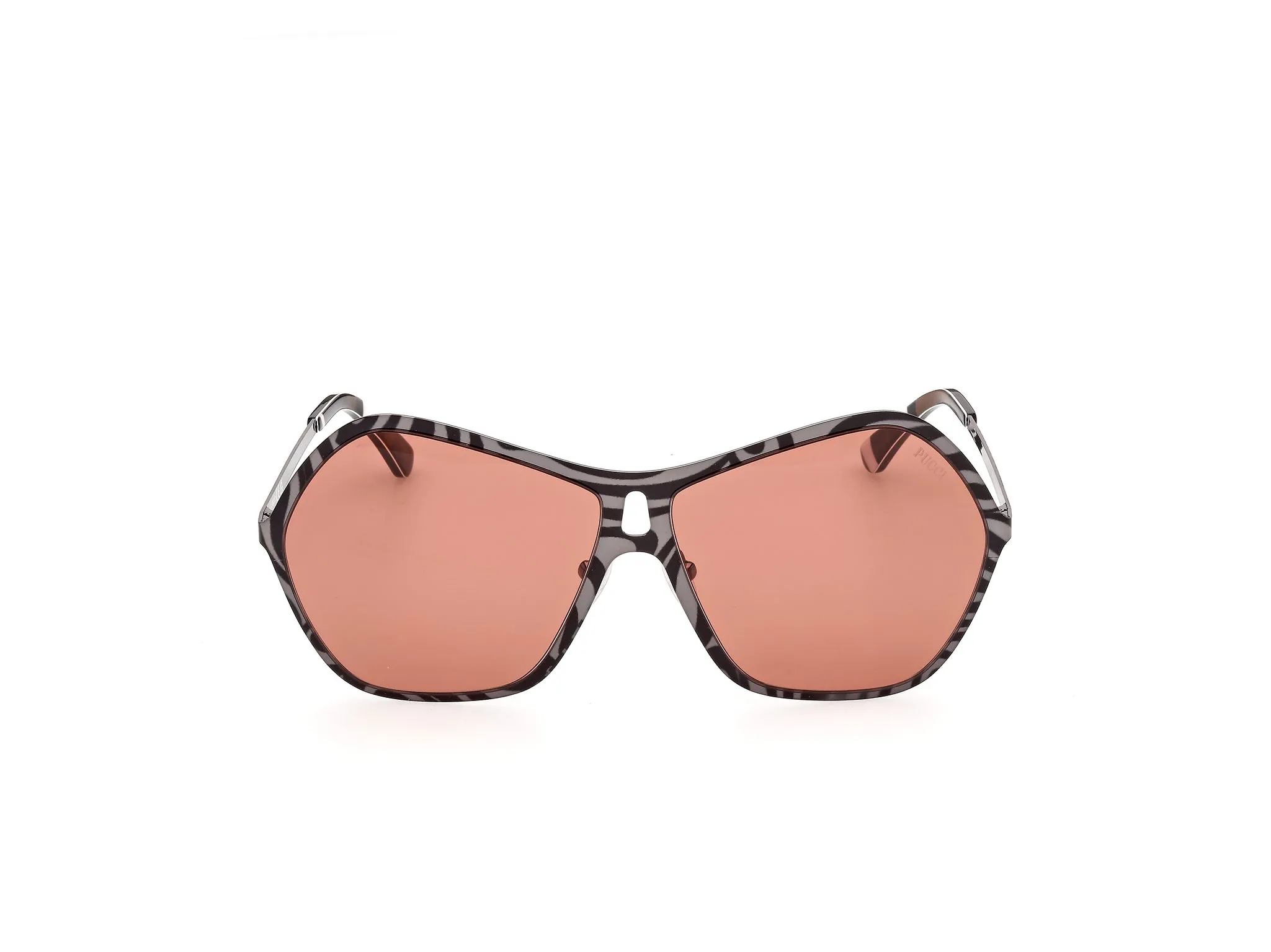 Emilio Pucci EP0264 05S Occhiali da sole Metallo Grigio Bordeaux Squadrata Normale - immagine 2