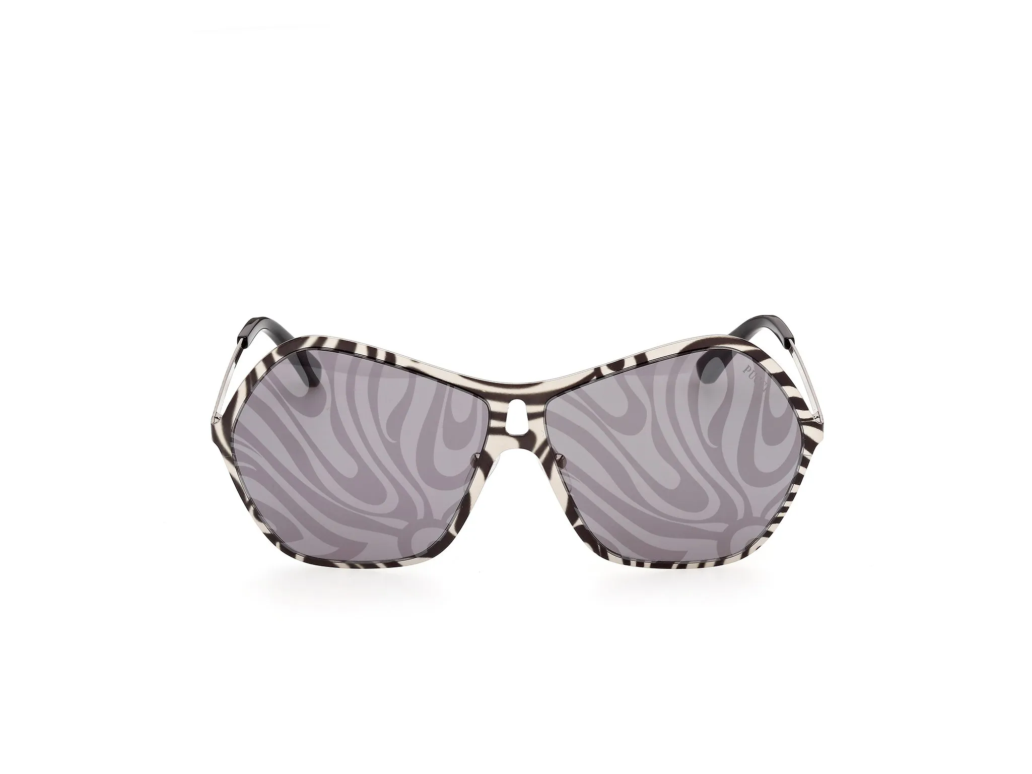 Emilio Pucci EP0264 05C Occhiali da sole Metallo Grigio Fumo Squadrata Normale - immagine 2