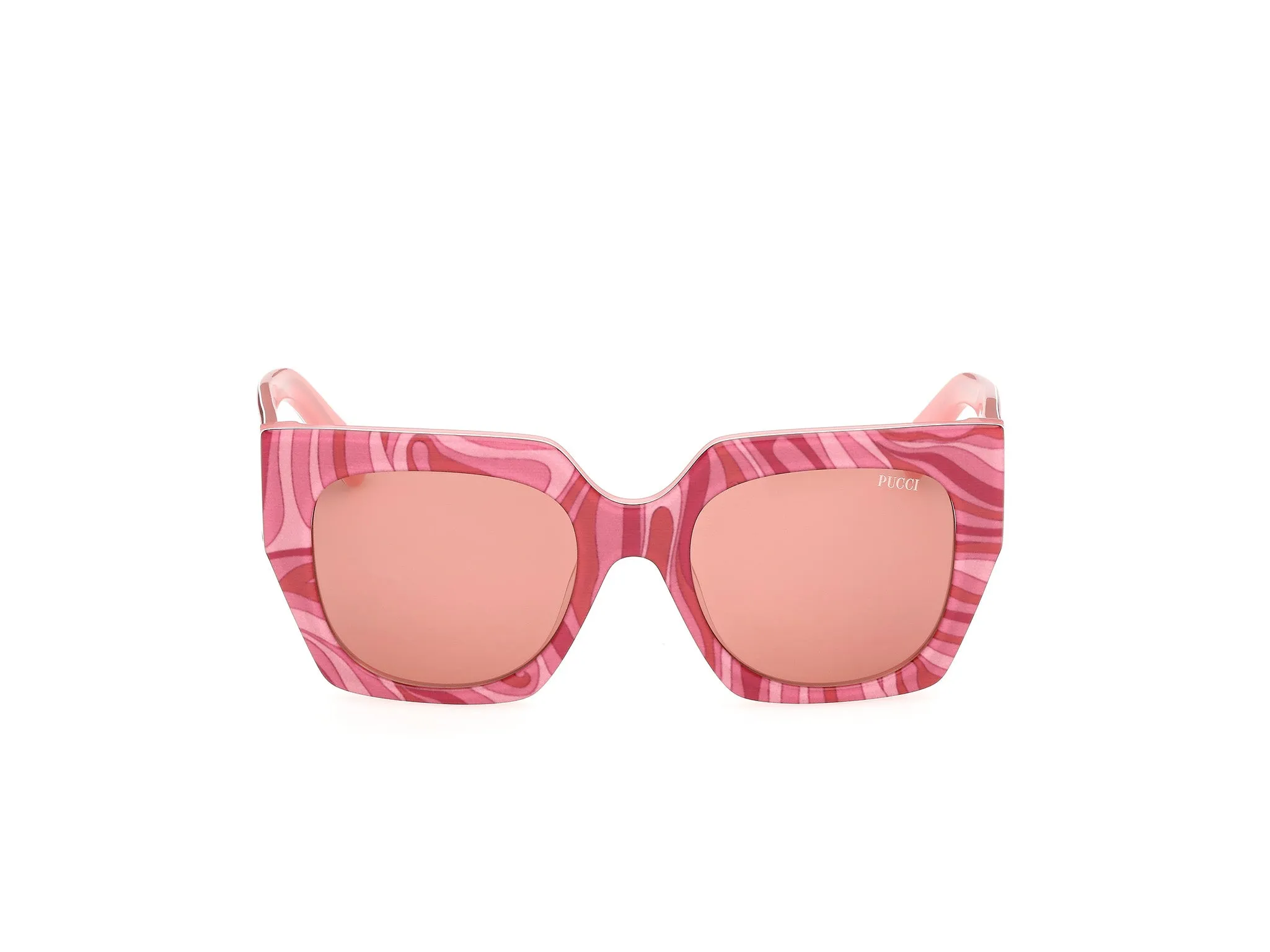 Emilio Pucci EP0262 99S Occhiali da sole Acetato Multi-colore Bordeaux Geometrica Normale - immagine 2