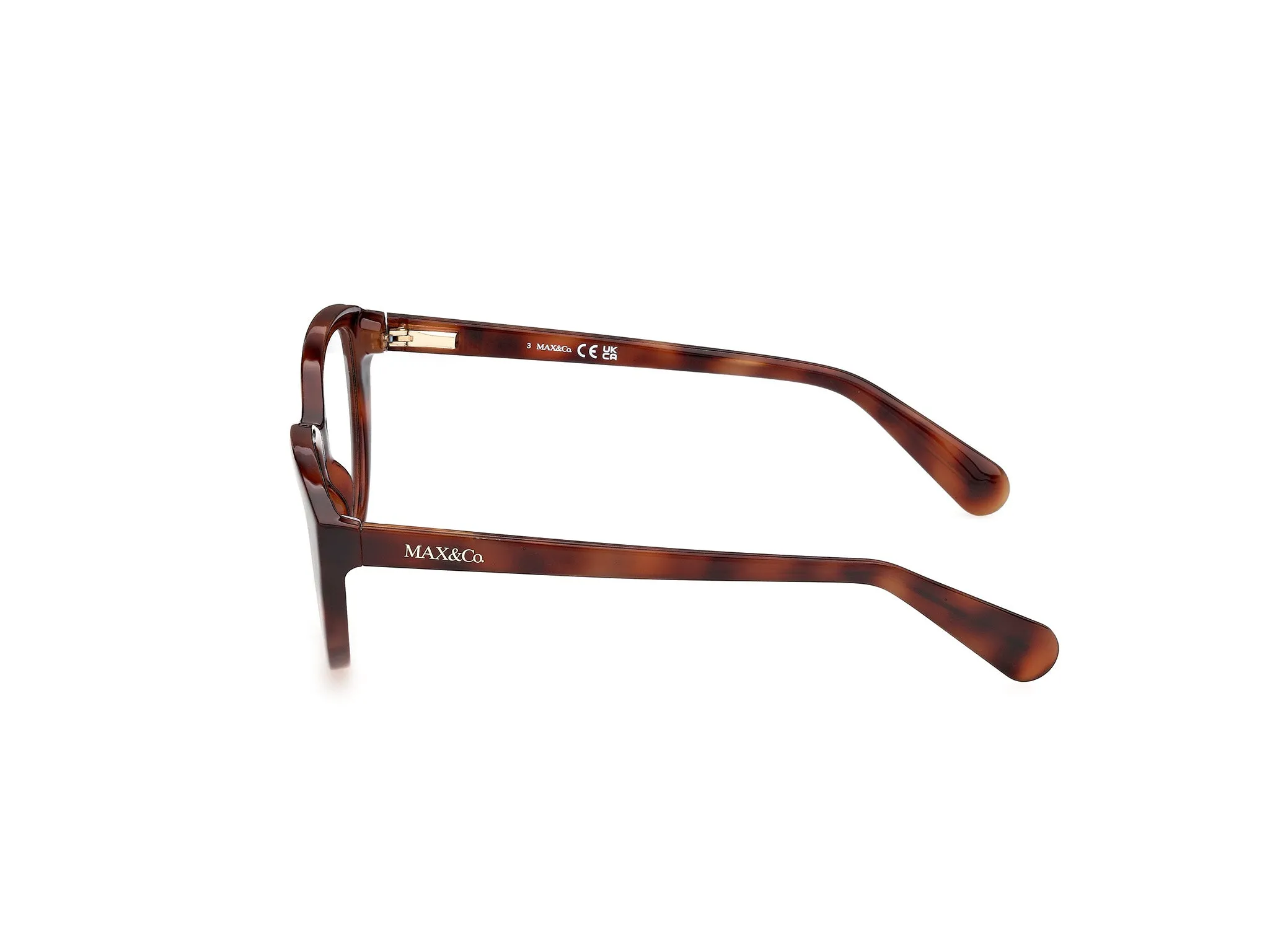 MAX&Co MO5243 52 Montature da vista Iniettato Havana Rotonda Normale - immagine 3
