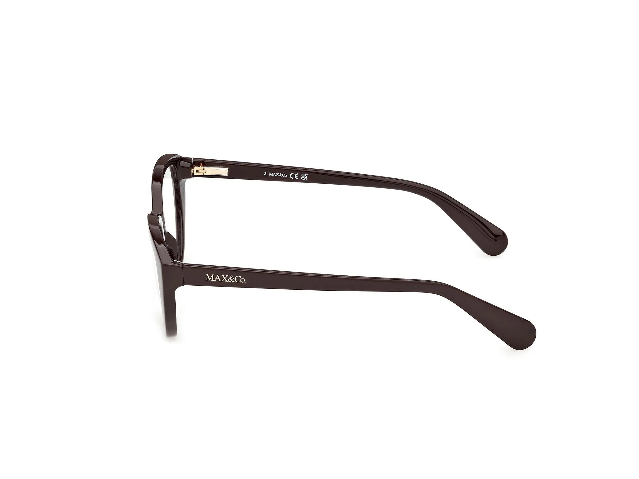 MAX&Co MO5243 48 Montature da vista Iniettato Marrone Rotonda Normale - immagine 3