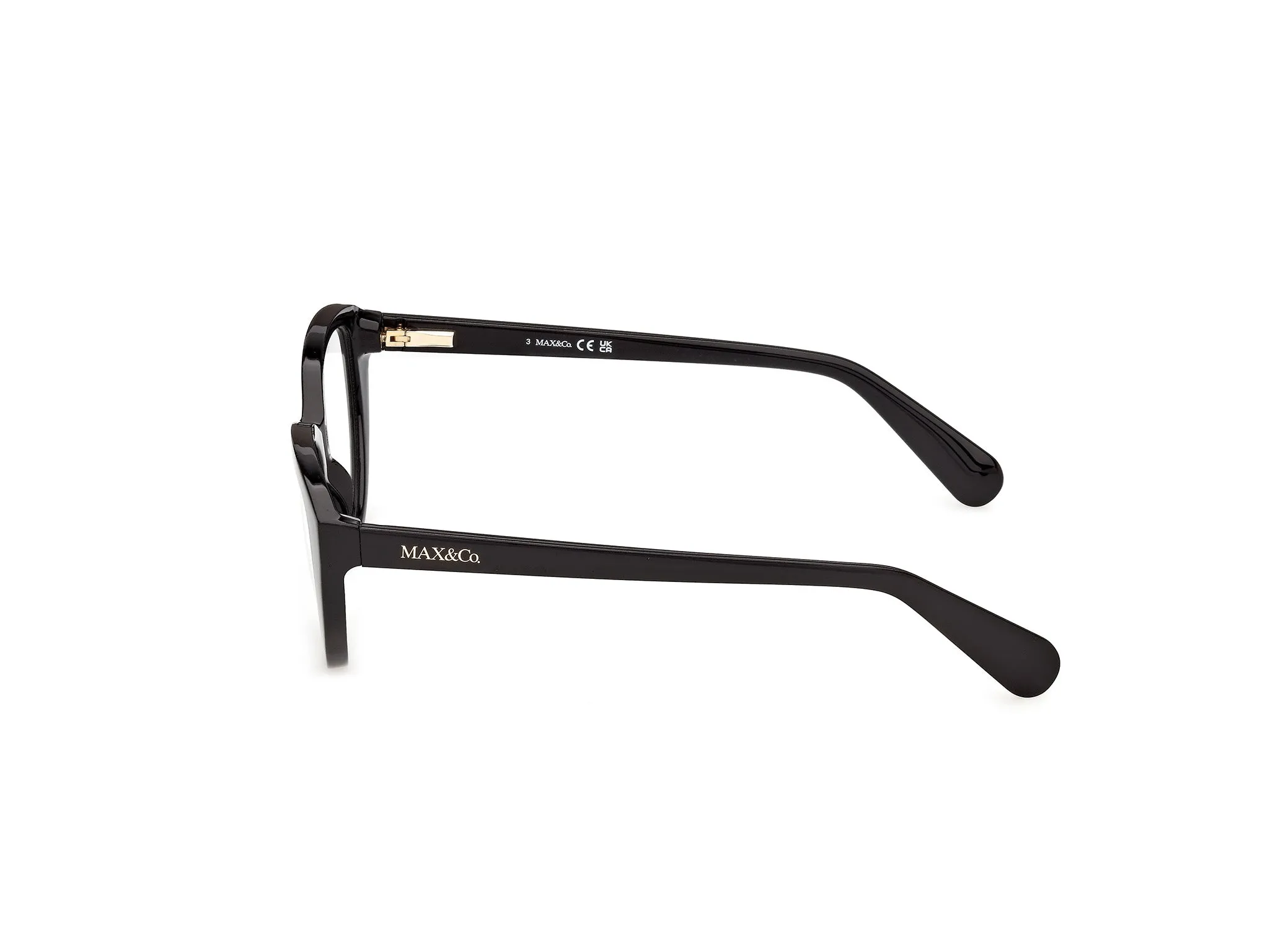 MAX&Co MO5243 1 Montature da vista Iniettato Nero Rotonda Normale - immagine 3