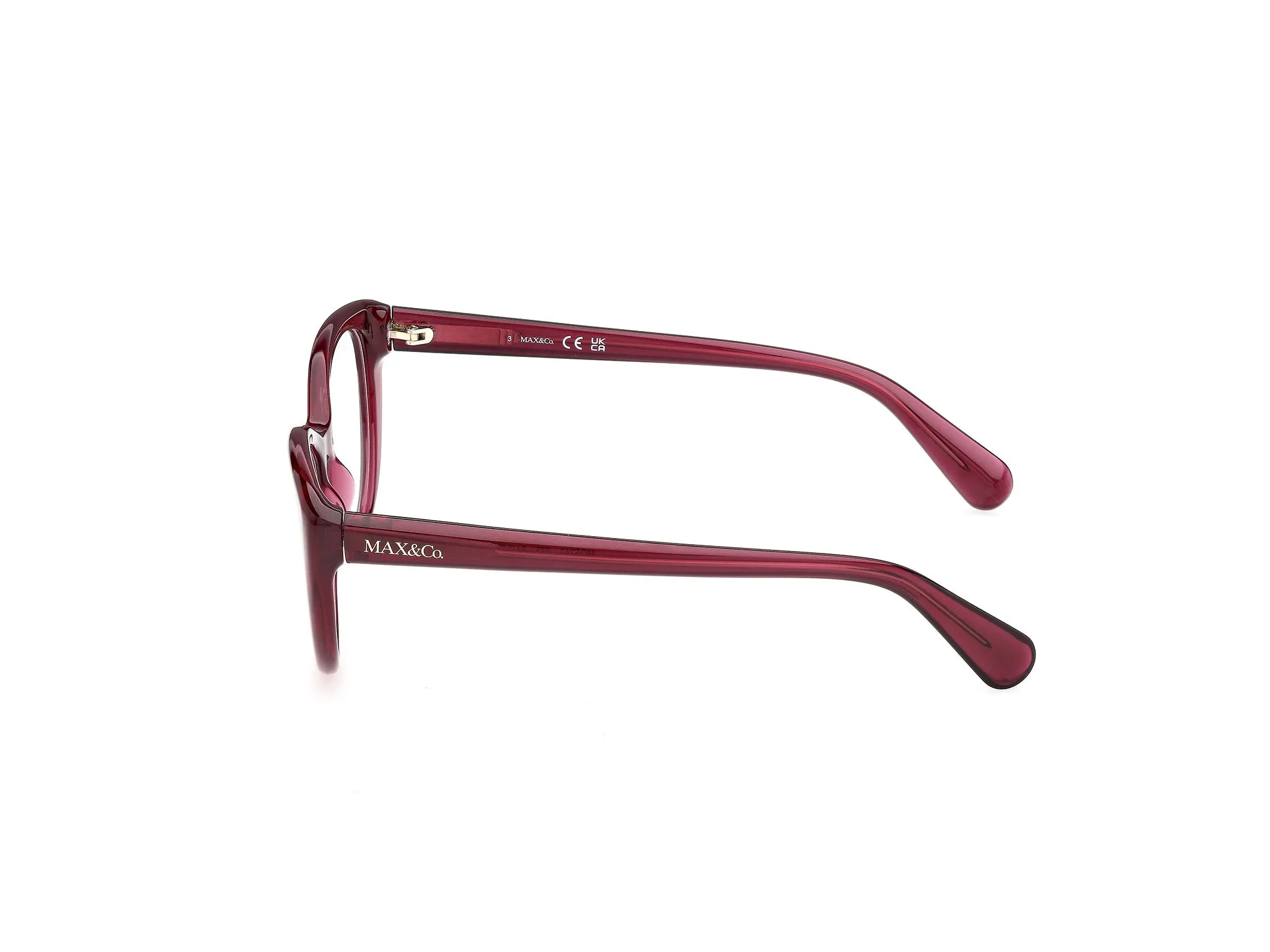 MAX&Co MO5242 75 Montature da vista Iniettato Fucsia Rotonda Normale - immagine 3