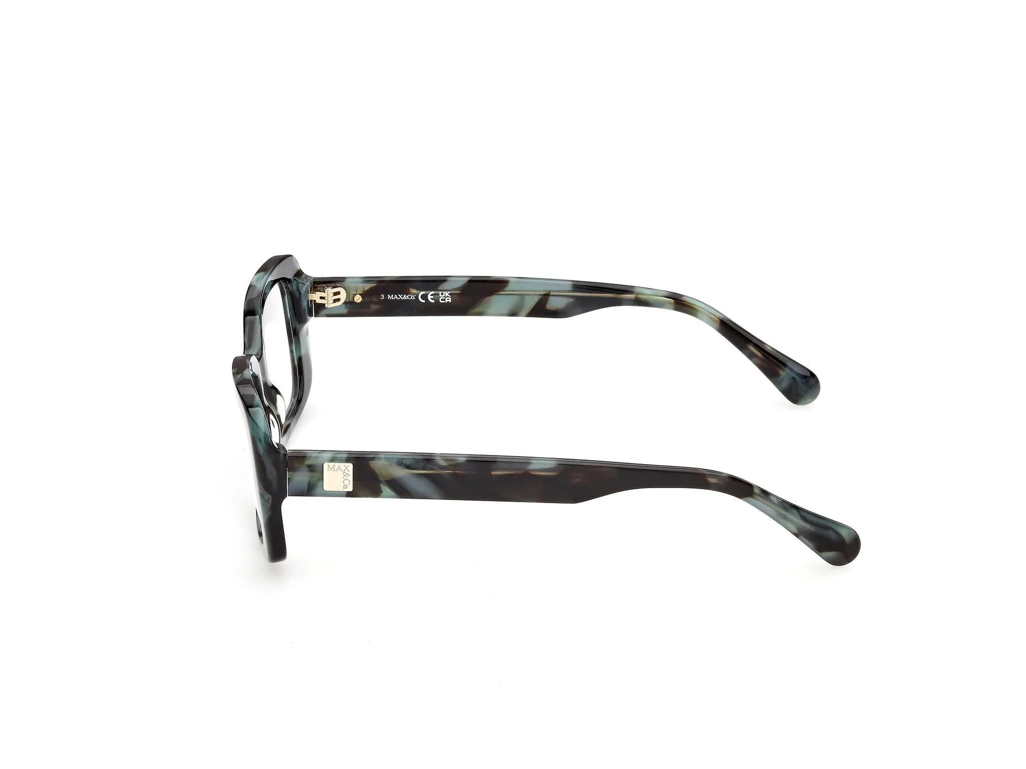 MAX&Co MO5241 55 Montature da vista Acetato Havana Squadrata Normale - immagine 3