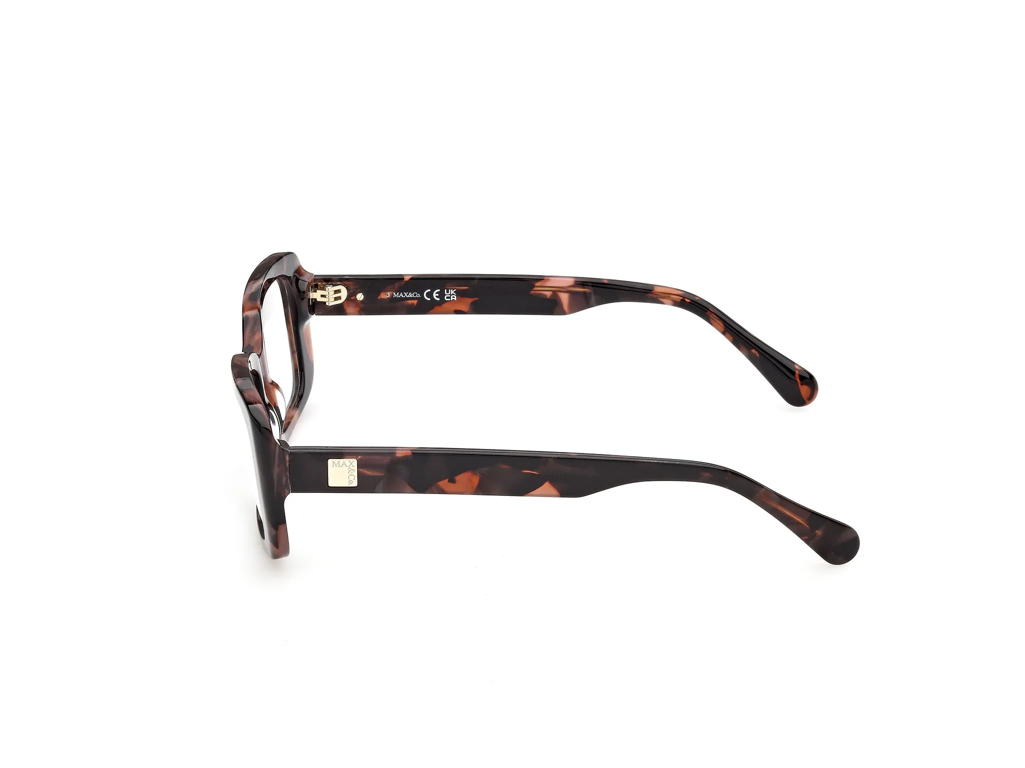 MAX&Co MO5241 52 Montature da vista Acetato Havana Squadrata Normale - immagine 3