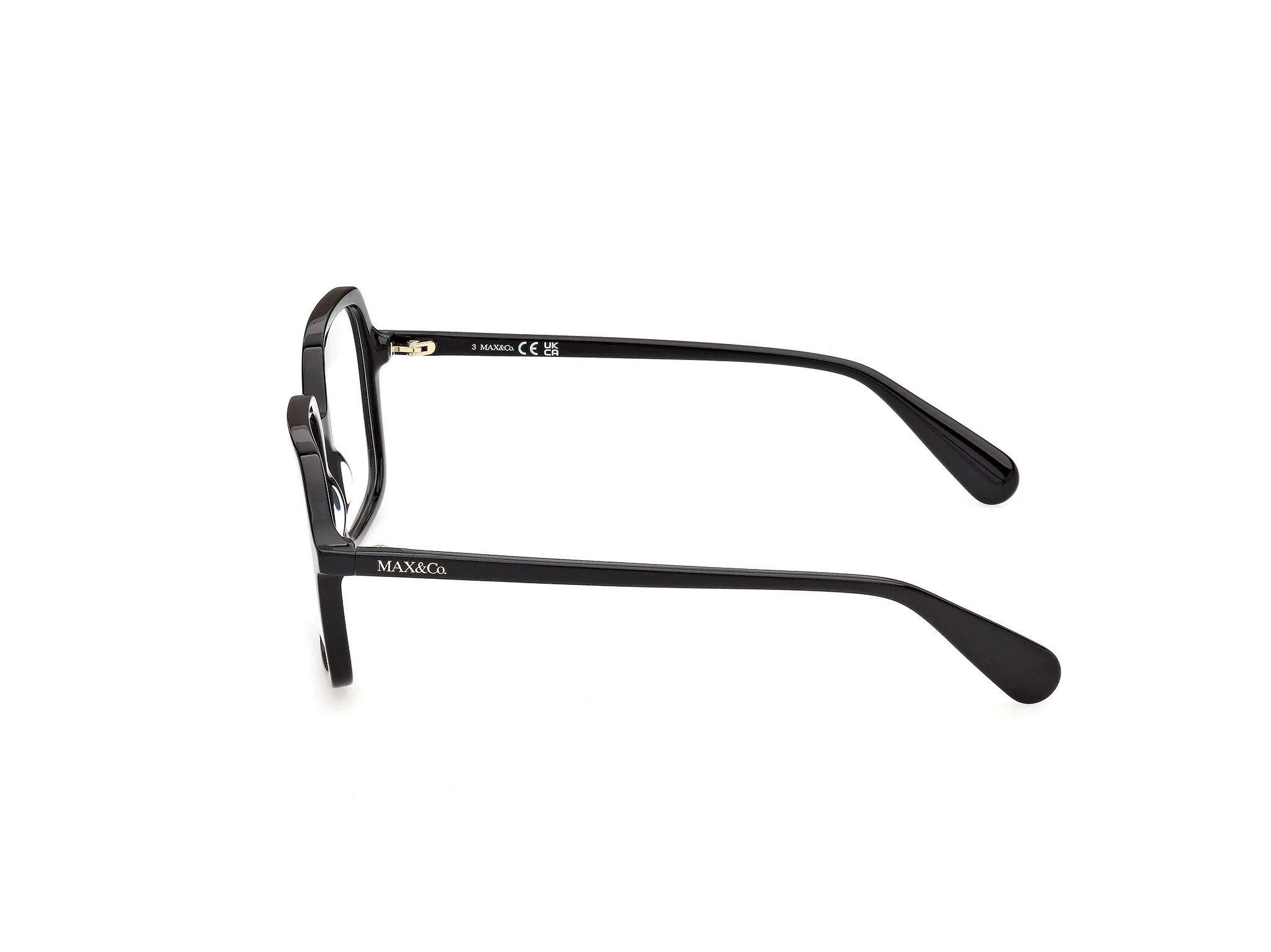 MAX&Co MO5239 1 Montature da vista Acetato Nero Squadrata Normale - immagine 3