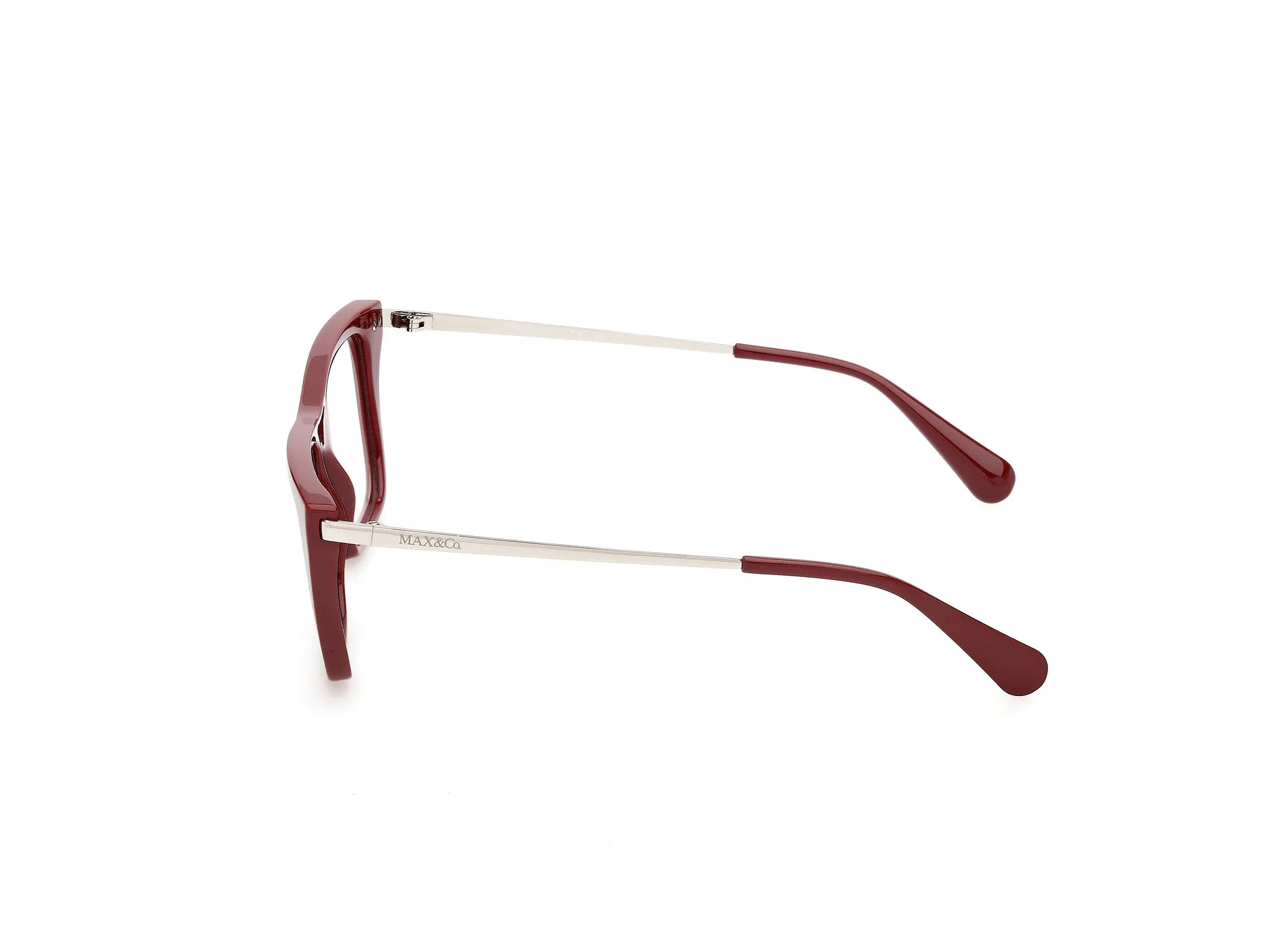 MAX&Co MO5238 69 Montature da vista Iniettato Bordeaux Squadrata Normale - immagine 3