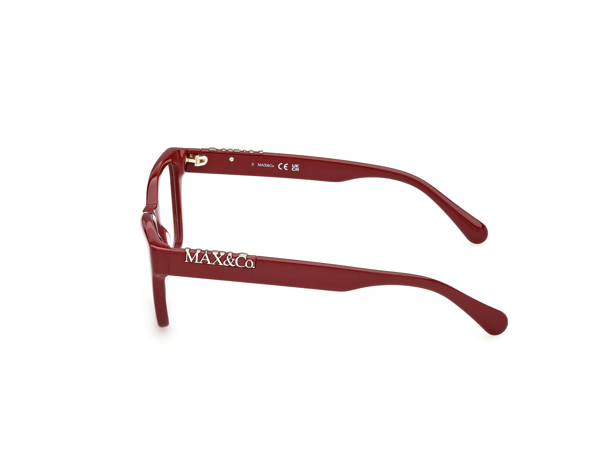 MAX&Co MO5232 69 Montature da vista Acetato Bordeaux Squadrata Normale - immagine 3