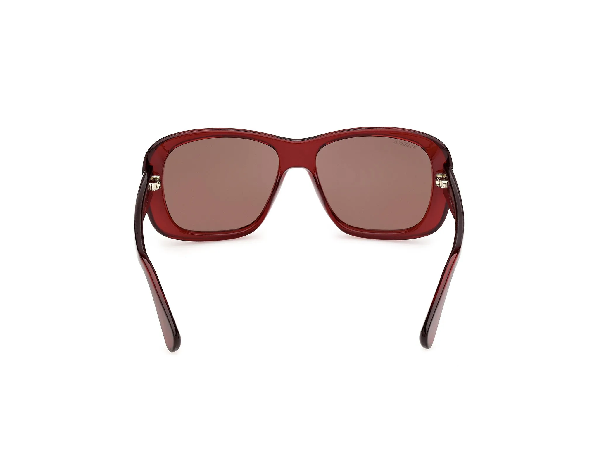 MAX&Co MO0177 69E Occhiali da sole Iniettato Bordeaux Marrone Squadrata Normale - immagine 4