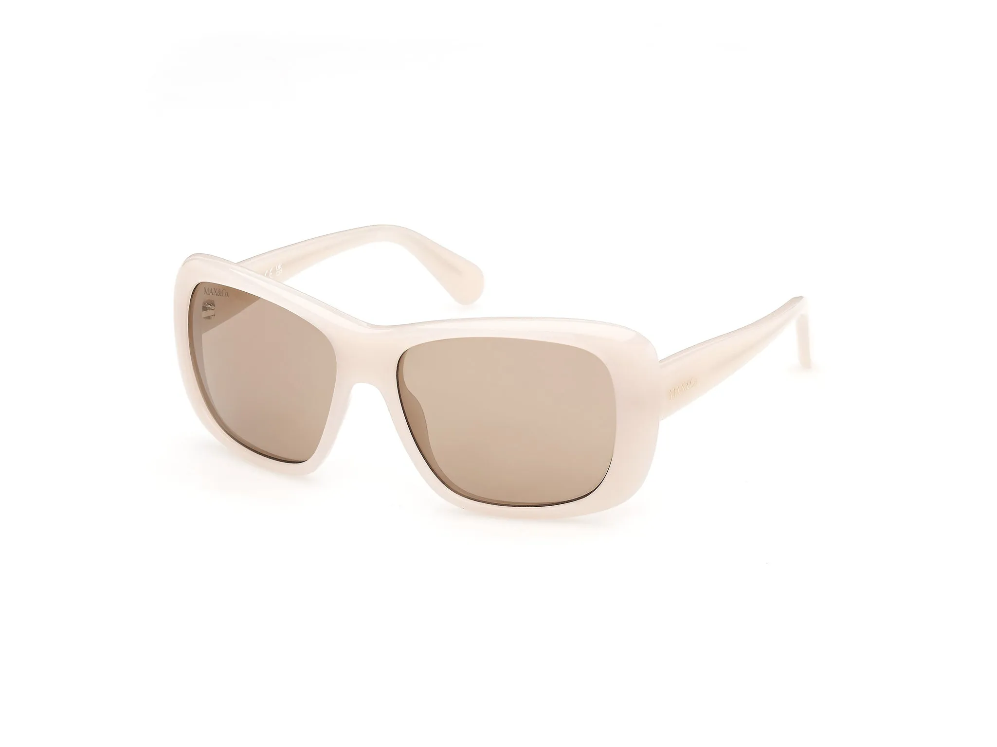MAX&Co MO0177 57E Occhiali da sole Iniettato Beige Marrone Squadrata Normale - immagine 1