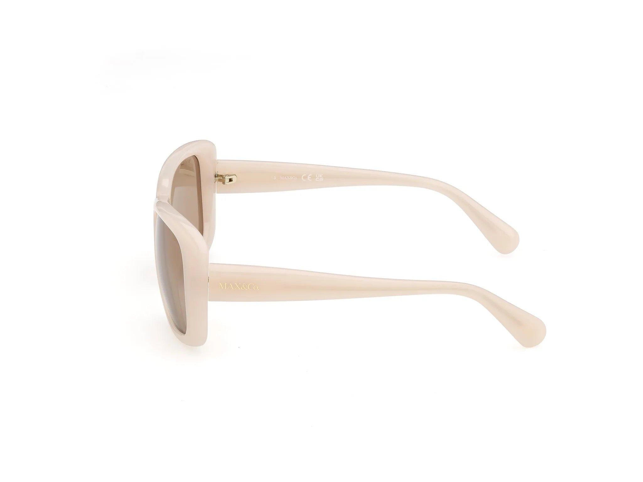 MAX&Co MO0177 57E Occhiali da sole Iniettato Beige Marrone Squadrata Normale - immagine 3