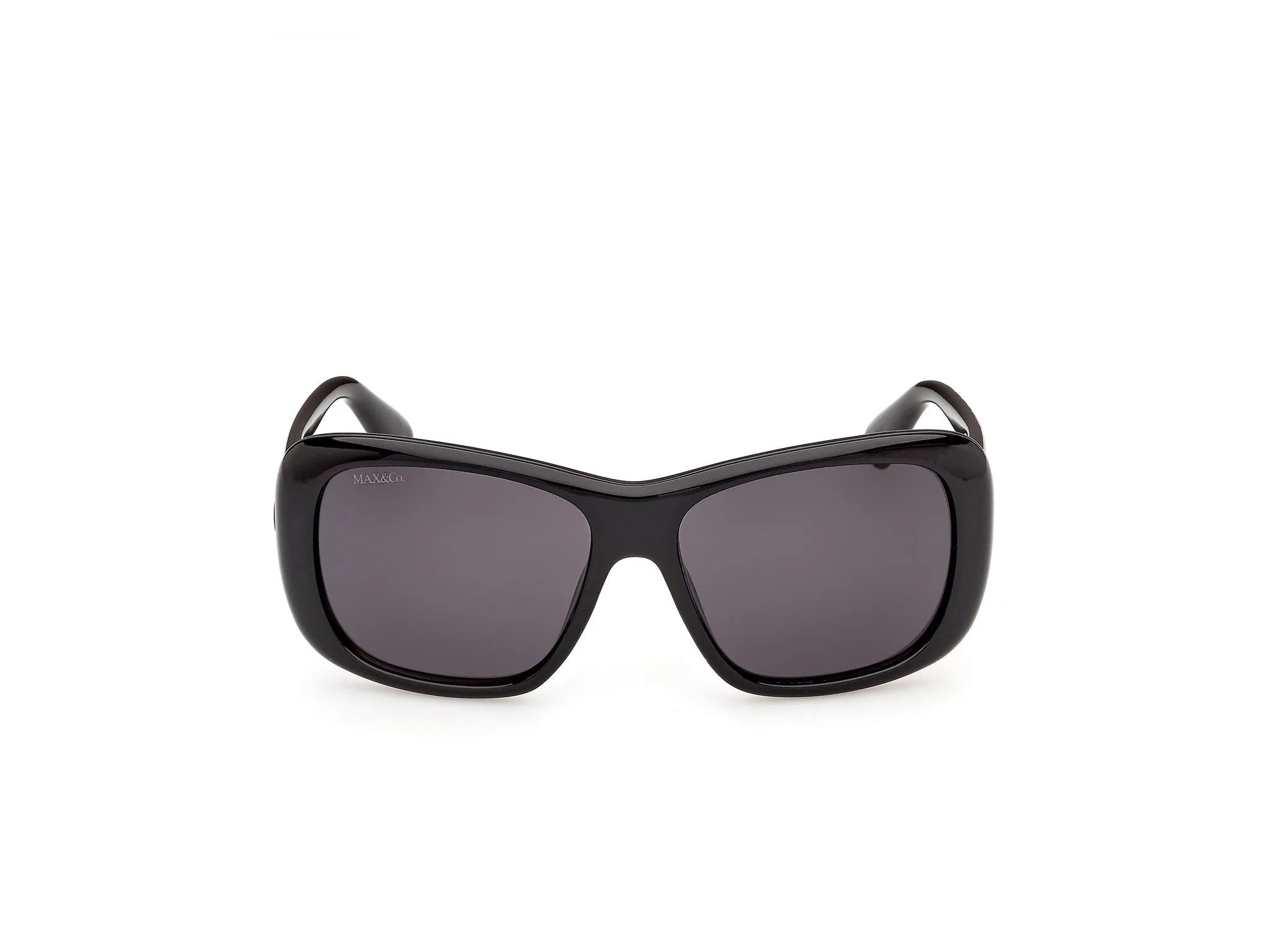 MAX&Co MO0177 01A Occhiali da sole Iniettato Nero Fumo Squadrata Normale - immagine 2