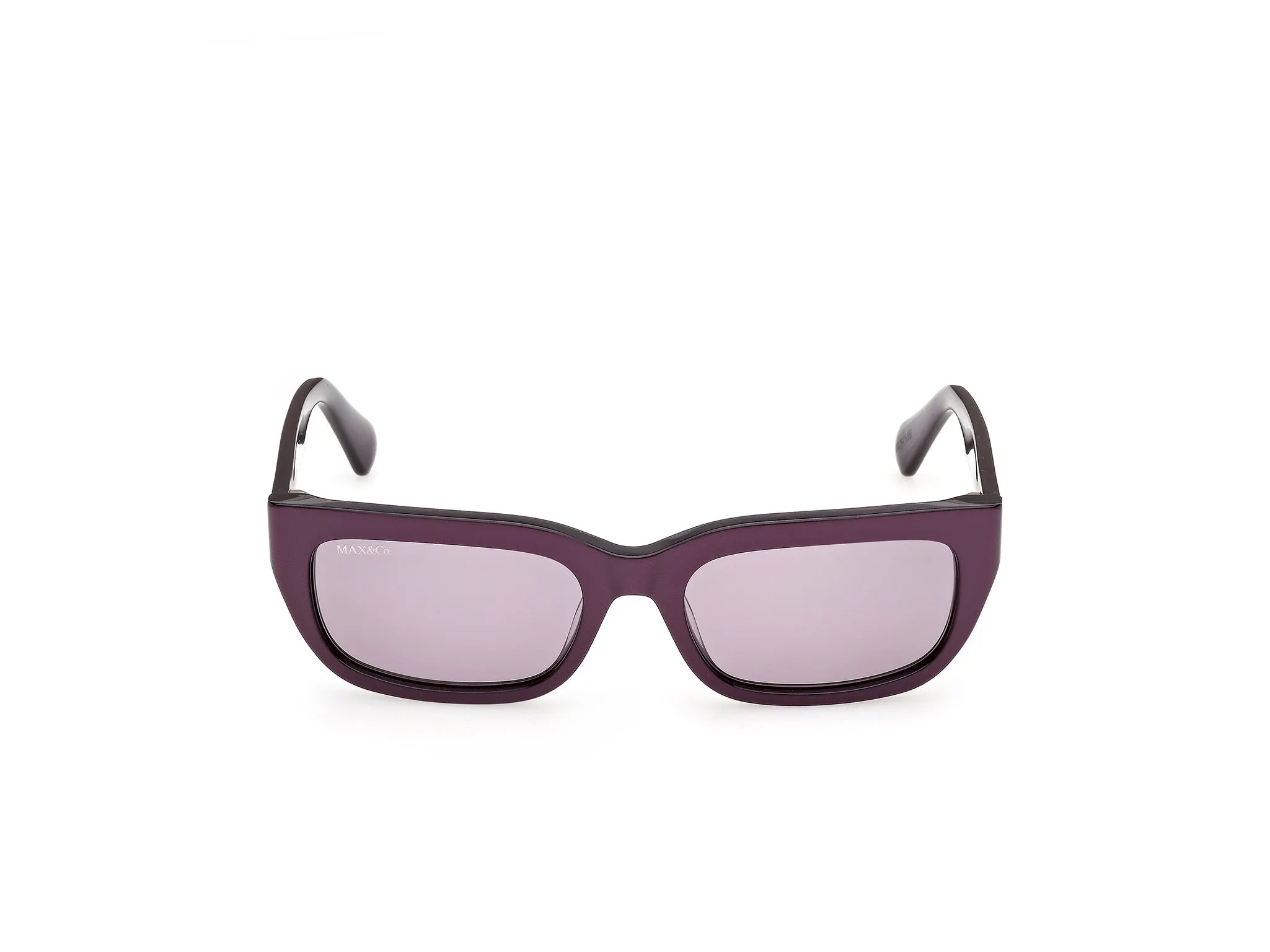 MAX&Co MO0175 83A Occhiali da sole Acetato Viola Fumo Squadrata Normale - immagine 2