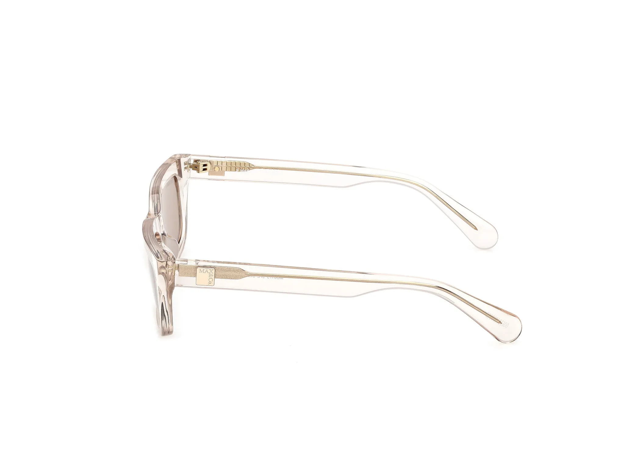 MAX&Co MO0175 57E Occhiali da sole Acetato Beige Marrone Squadrata Normale - immagine 3