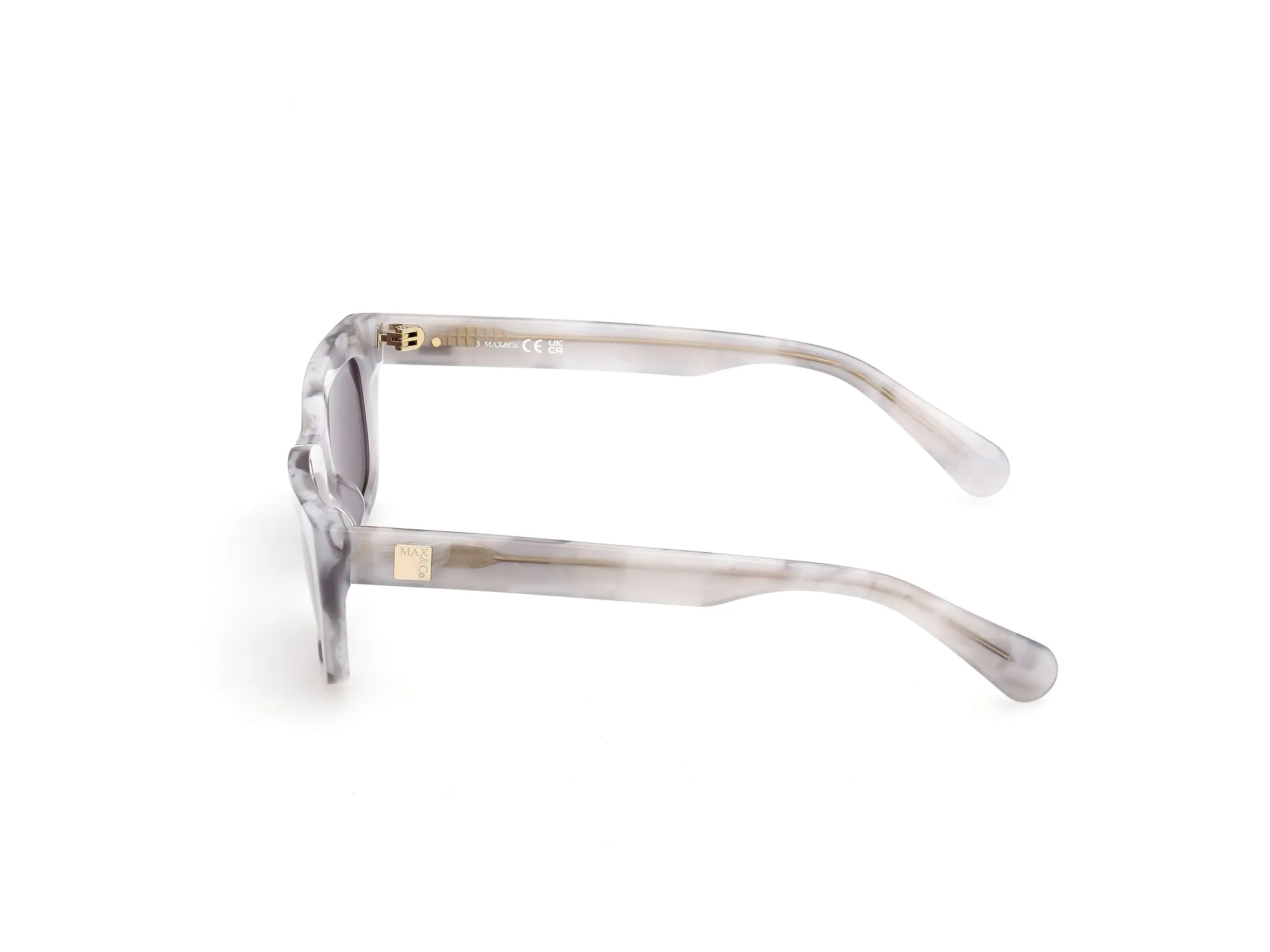 MAX&Co MO0175 20A Occhiali da sole Acetato Grigio Fumo Squadrata Normale - immagine 3