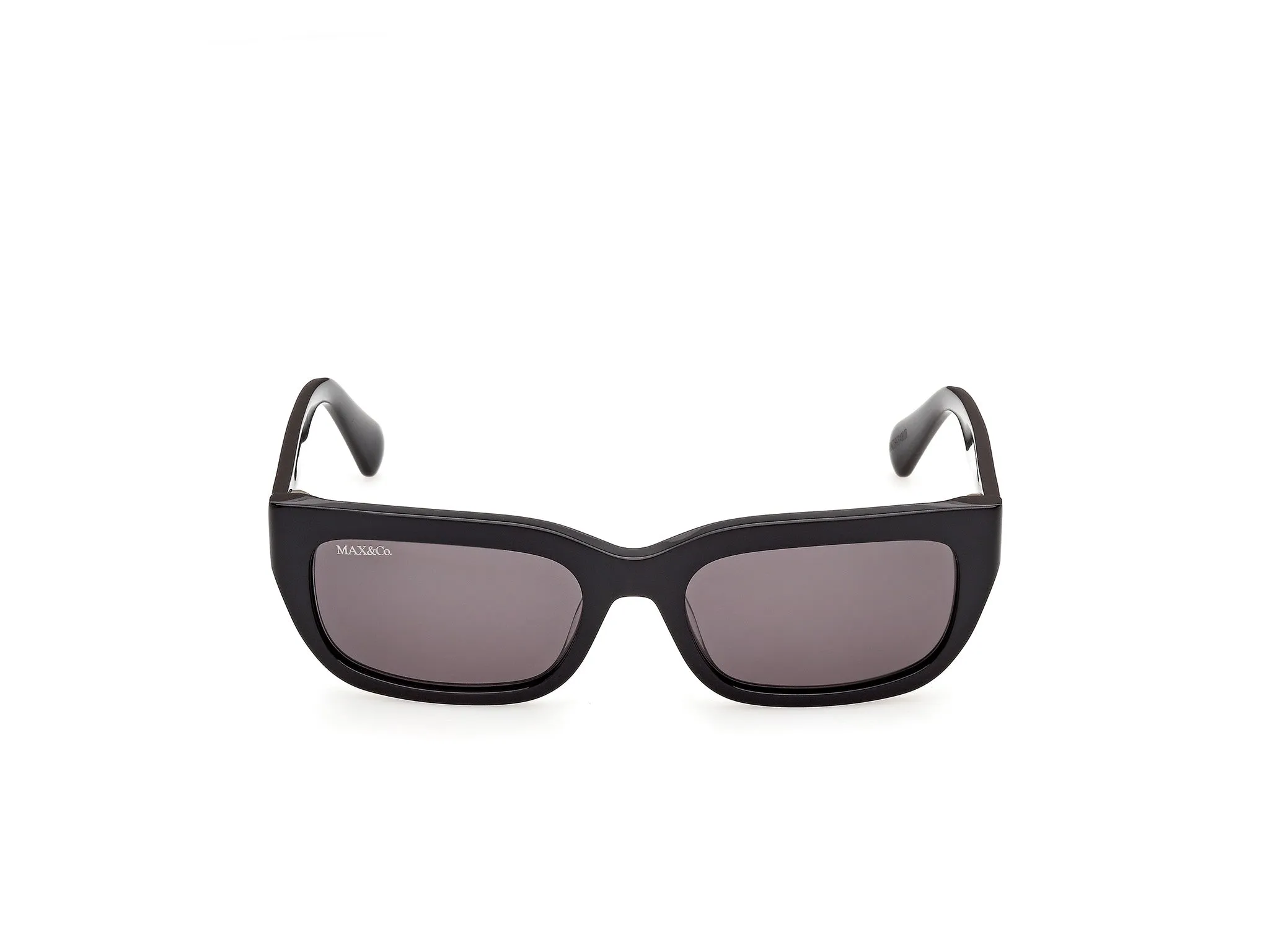 MAX&Co MO0175 01A Occhiali da sole Acetato Nero Fumo Squadrata Normale - immagine 2