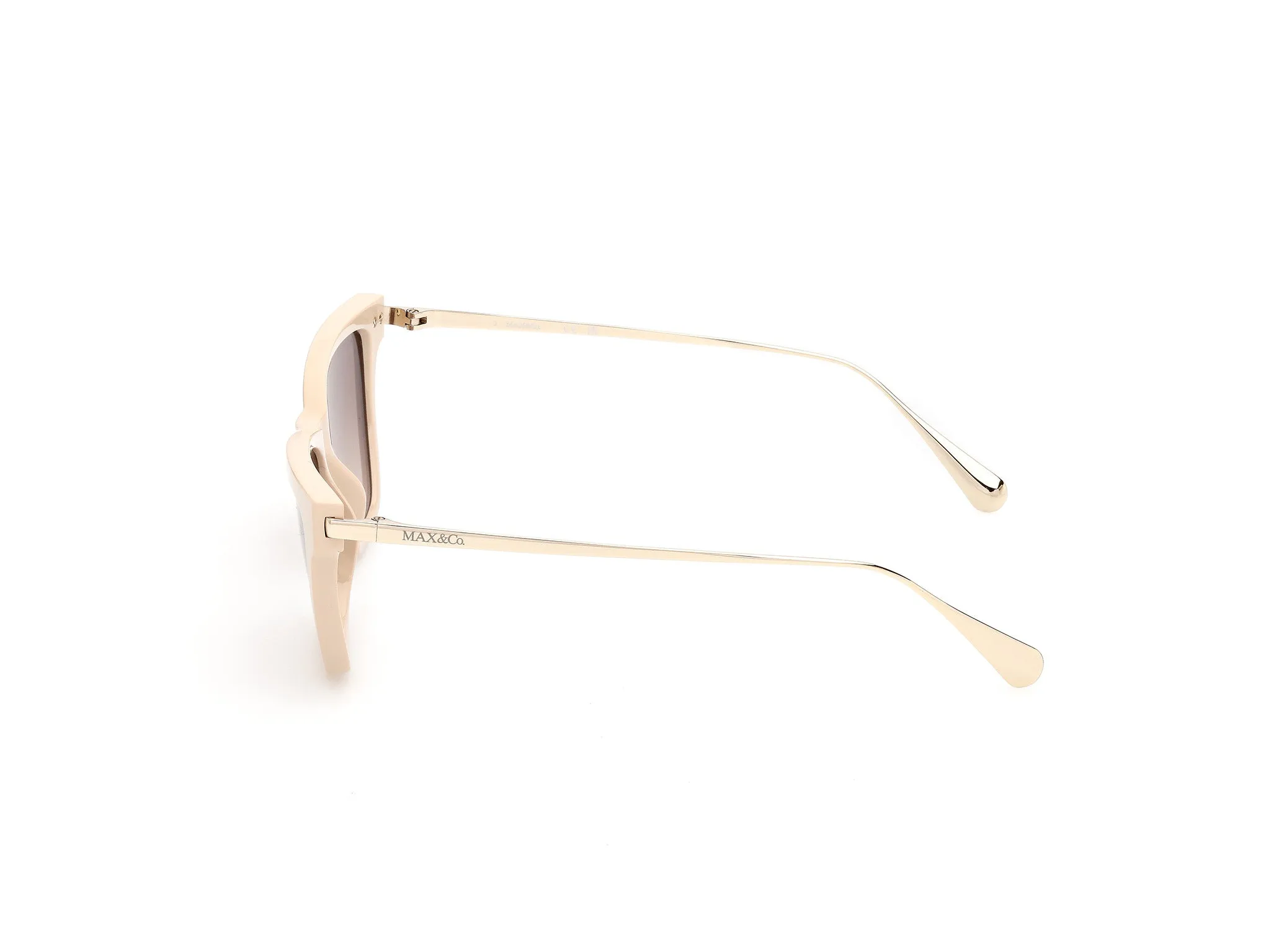 MAX&Co MO0174 57F Occhiali da sole Iniettato Beige Marrone Cat Eye Normale - immagine 3