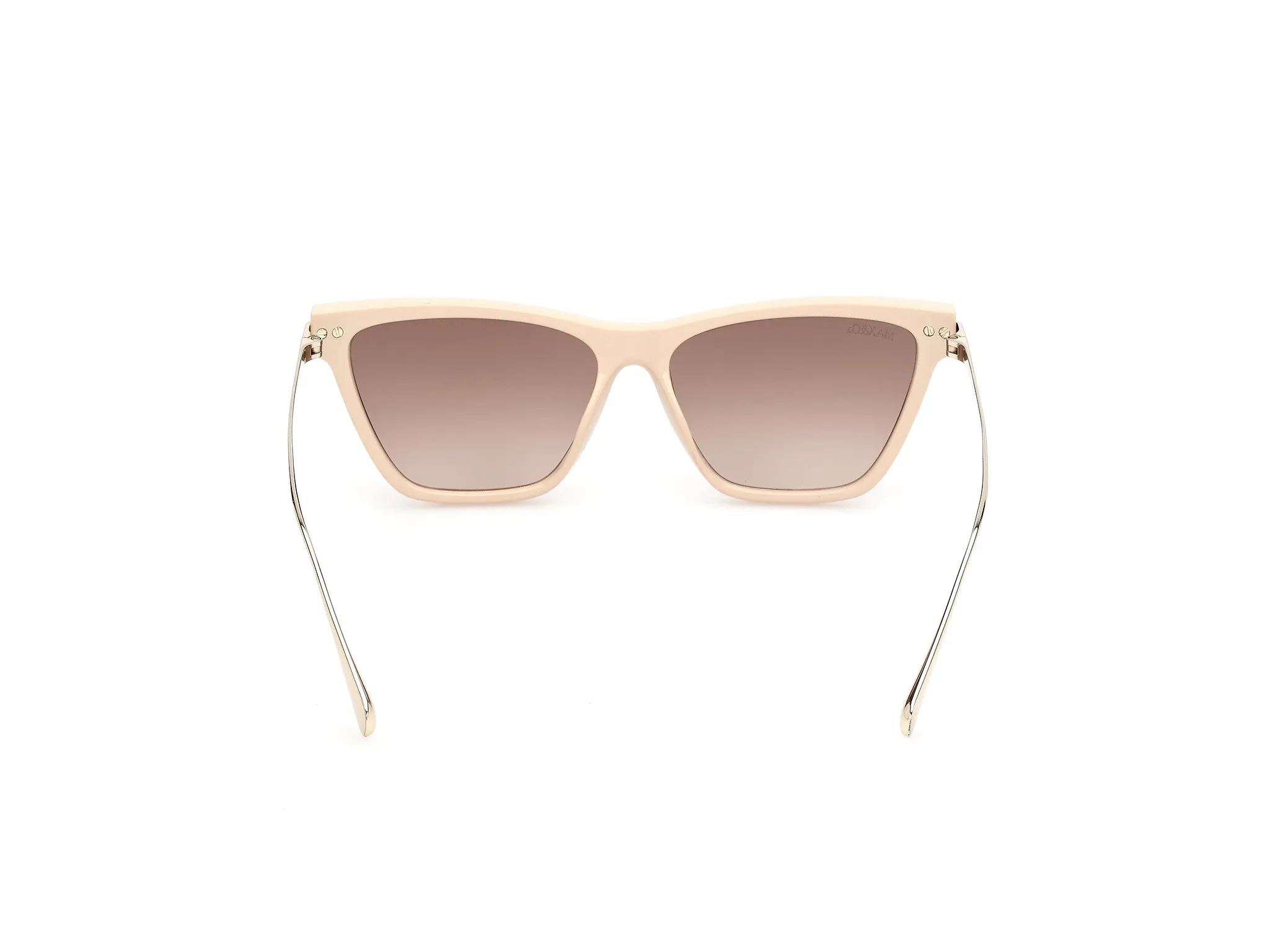 MAX&Co MO0174 57F Occhiali da sole Iniettato Beige Marrone Cat Eye Normale - immagine 4