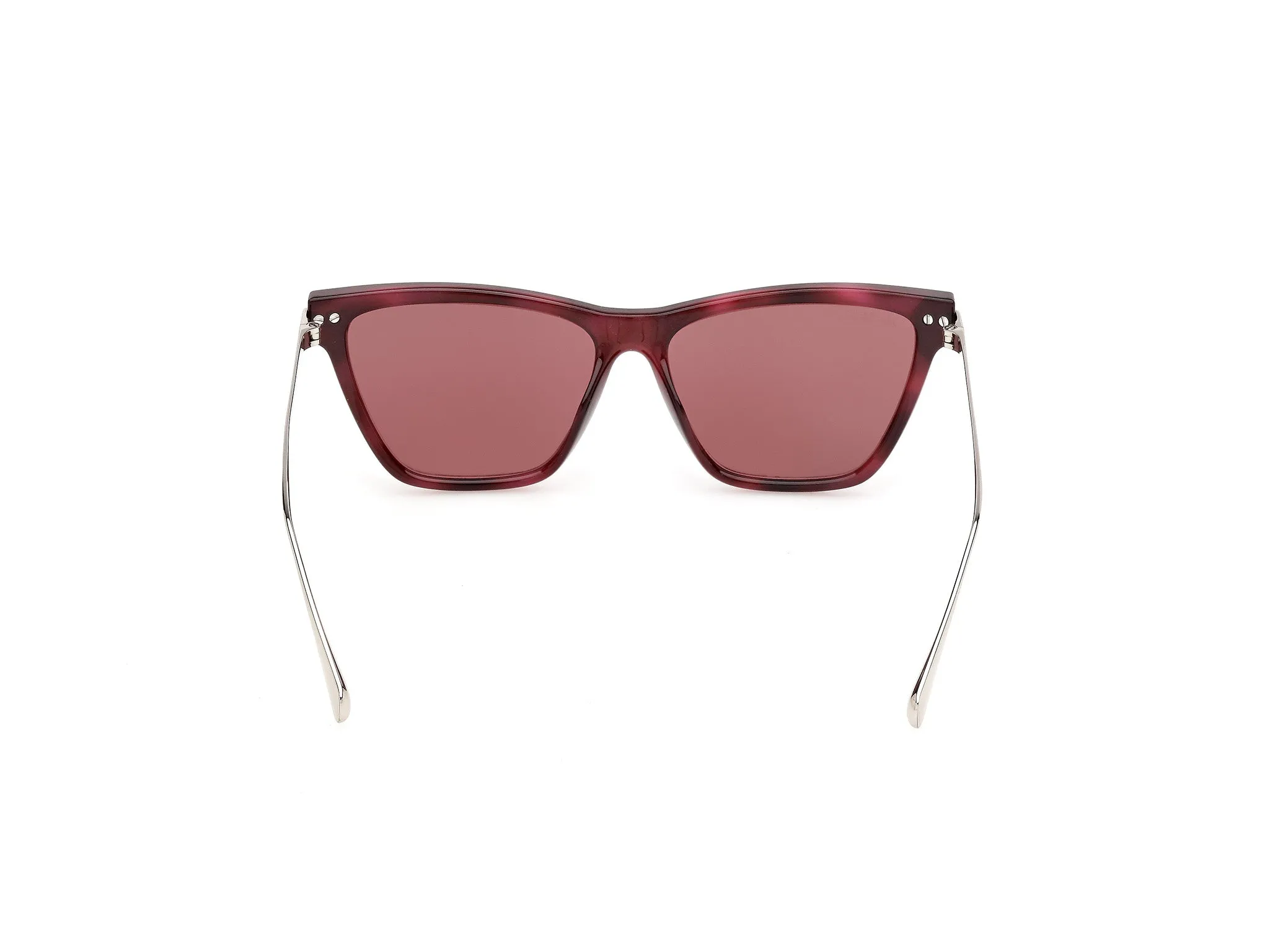 MAX&Co MO0174 54S Occhiali da sole Iniettato Havana Bordeaux Cat Eye Normale - immagine 4