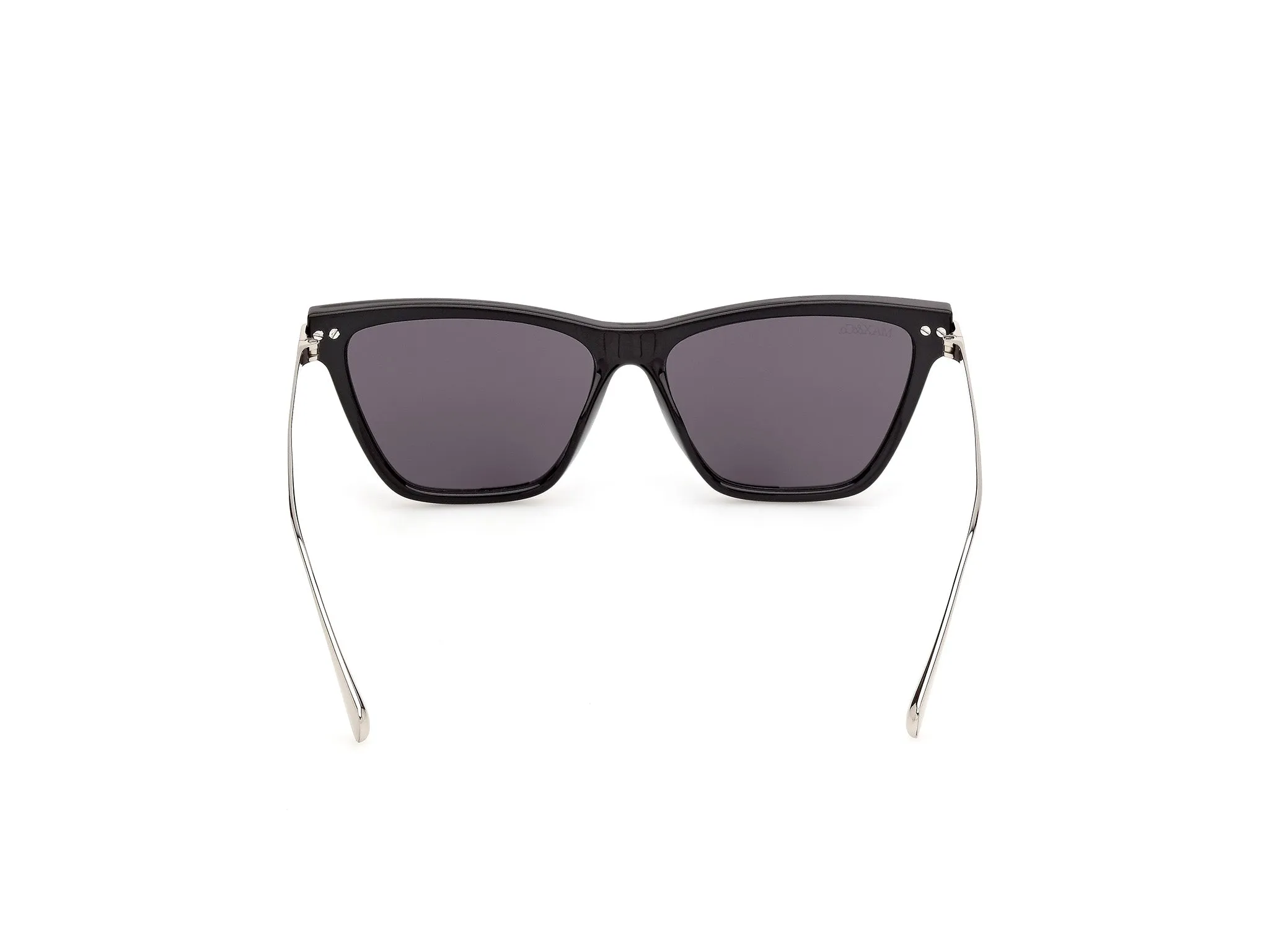 MAX&Co MO0174 01A Occhiali da sole Iniettato Nero Fumo Cat Eye Normale - immagine 4
