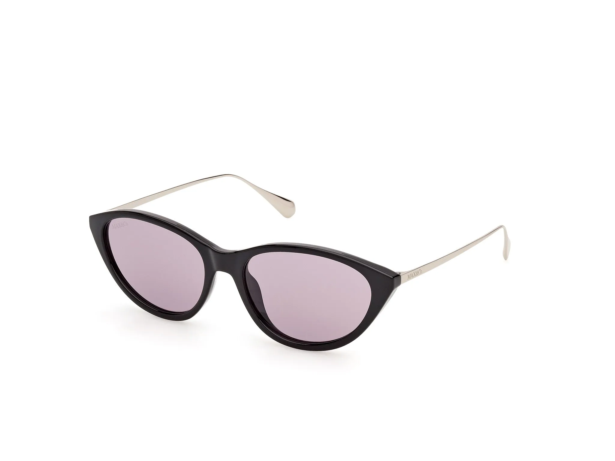 MAX&Co MO0173 01A Occhiali da sole Iniettato Nero Fumo Maschera Normale - immagine 1