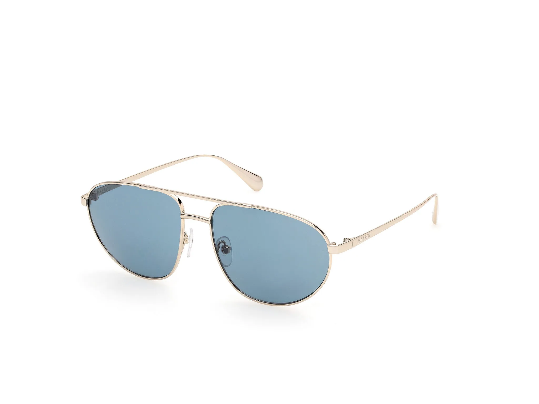 MAX&Co MO0172 32N Occhiali da sole Metallo Oro Verde Pilot Normale - immagine 1