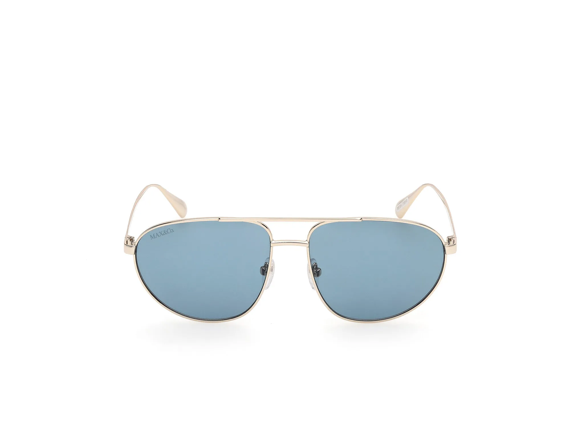 MAX&Co MO0172 32N Occhiali da sole Metallo Oro Verde Pilot Normale - immagine 2