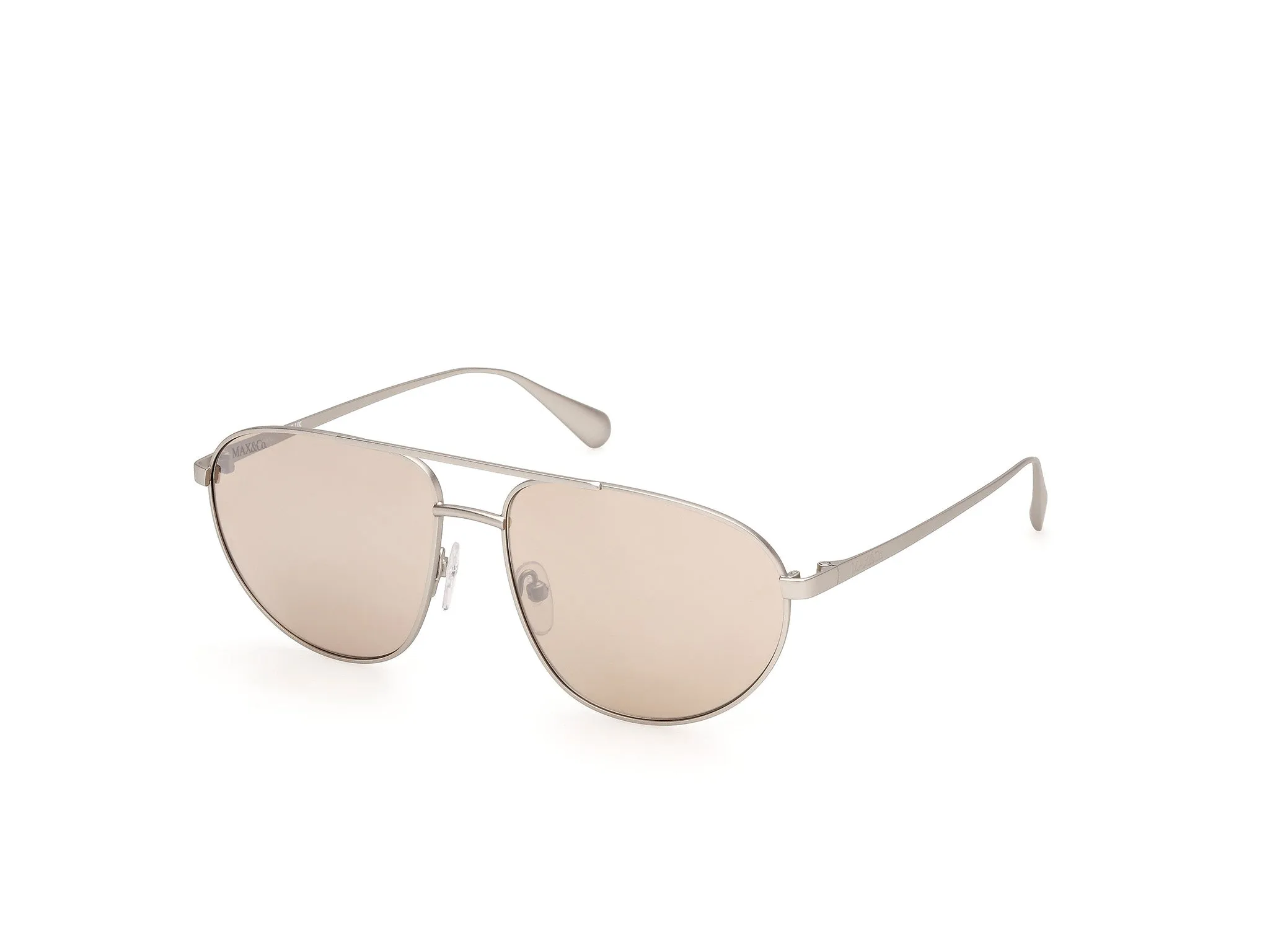 MAX&Co MO0172 17G Occhiali da sole Metallo Palladio Marrone Pilot Normale - immagine 1
