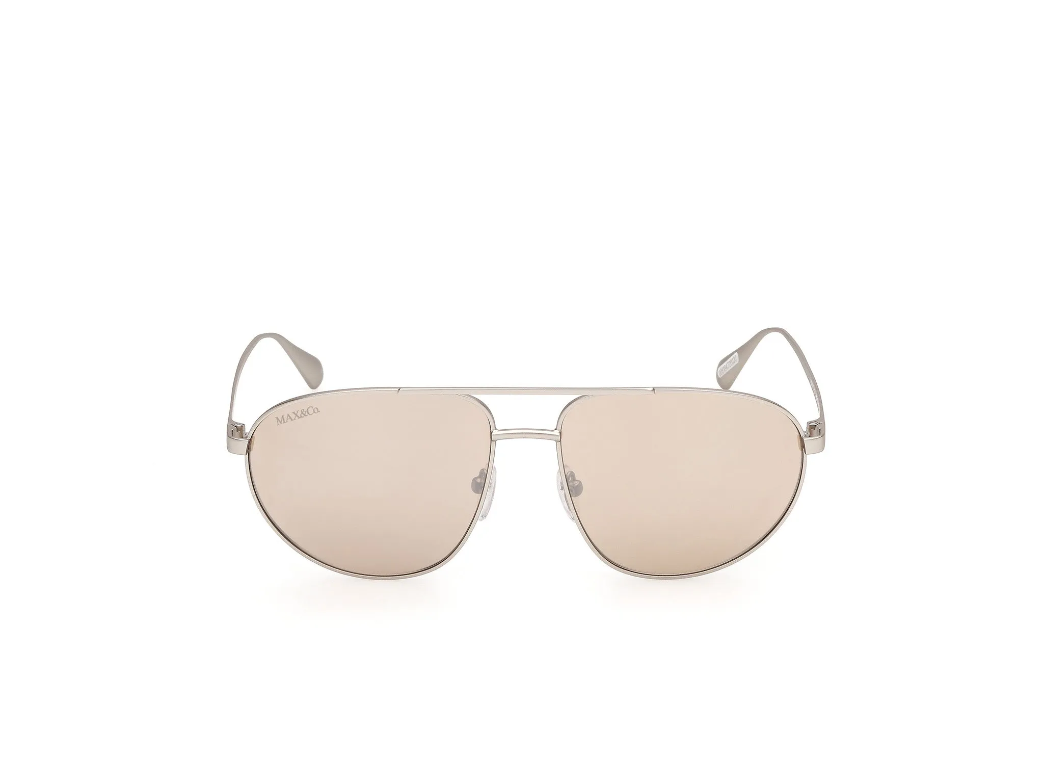 MAX&Co MO0172 17G Occhiali da sole Metallo Palladio Marrone Pilot Normale - immagine 2