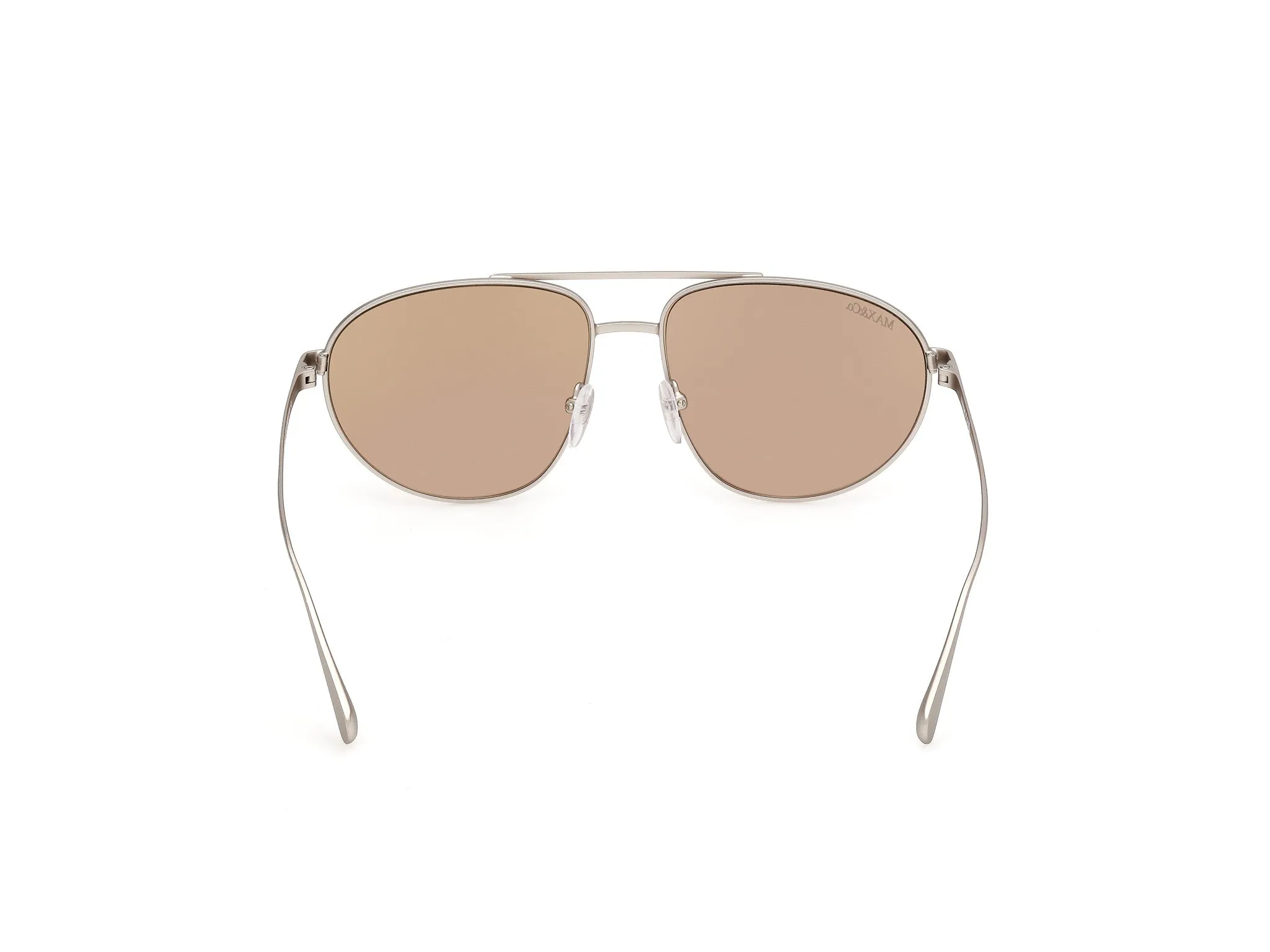 MAX&Co MO0172 17G Occhiali da sole Metallo Palladio Marrone Pilot Normale - immagine 4