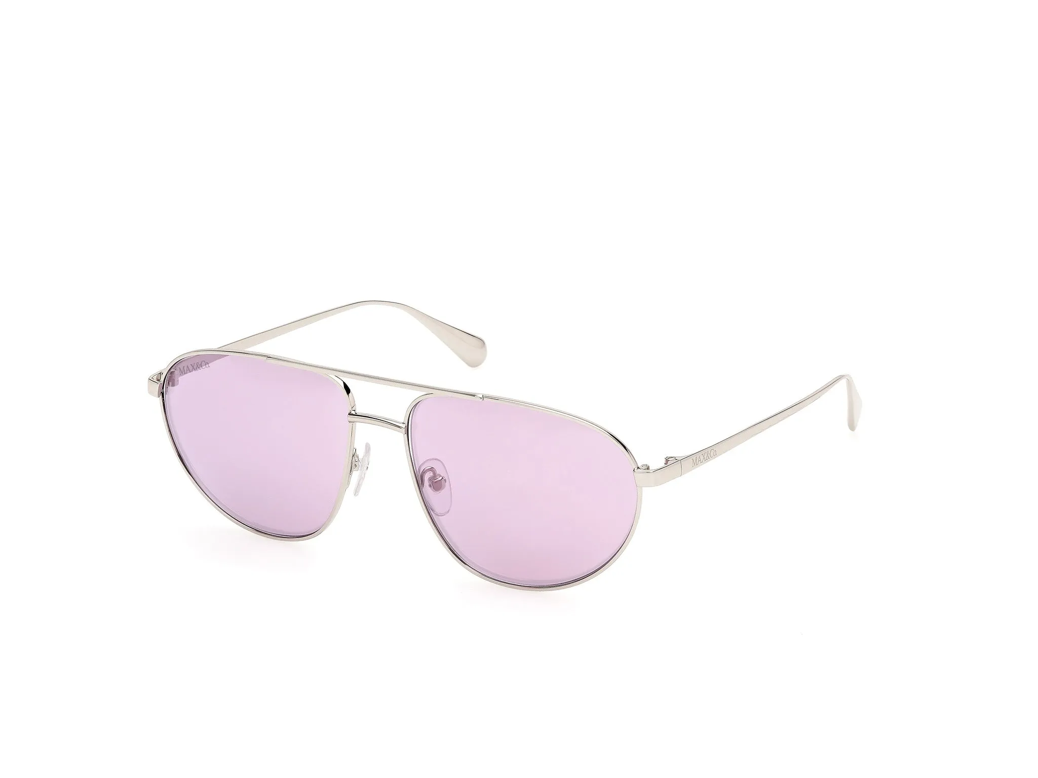 MAX&Co MO0172 16Z Occhiali da sole Metallo Palladio Viola Pilot Normale - immagine 1