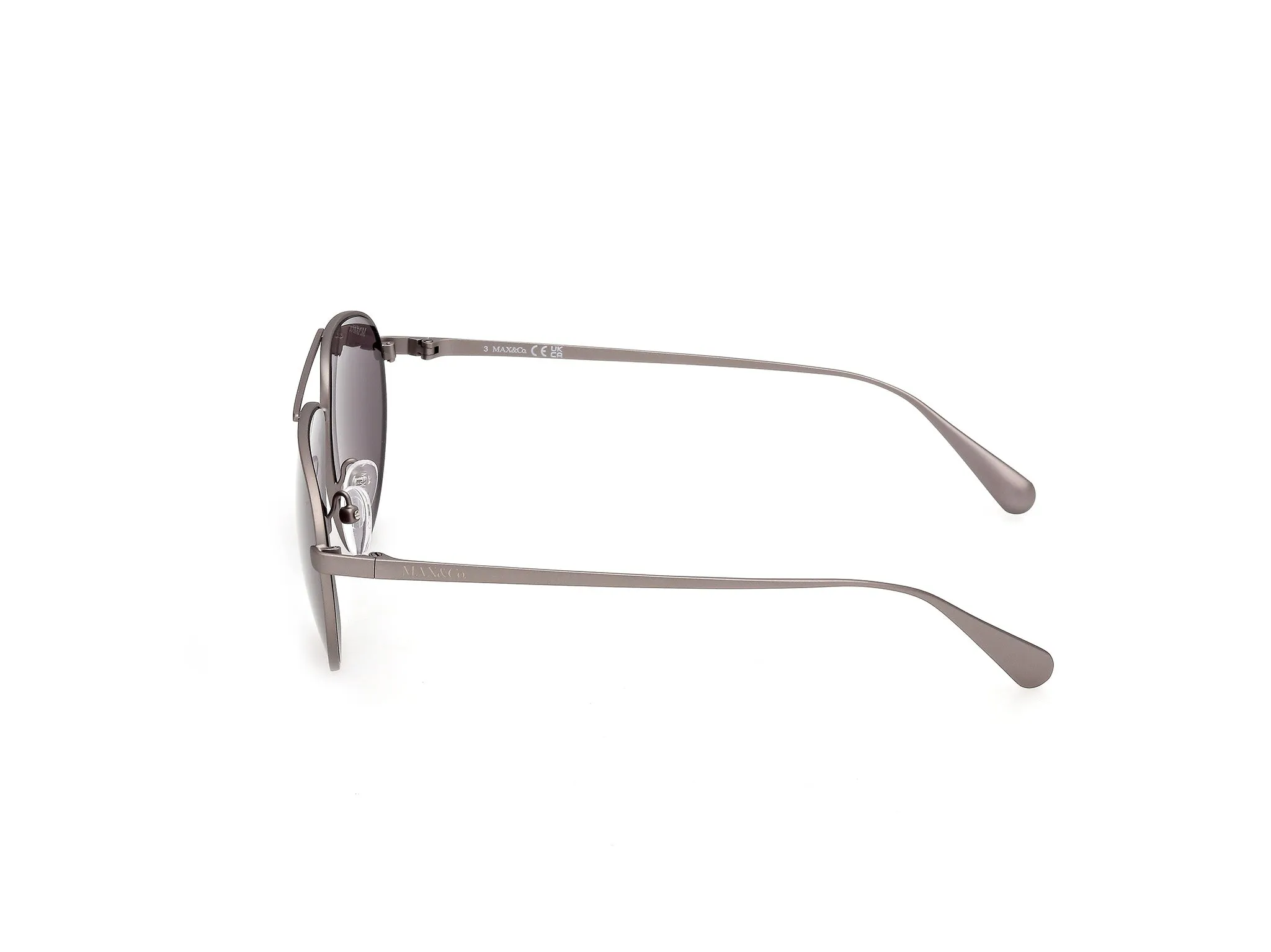 MAX&Co MO0172 13A Occhiali da sole Metallo Grigio Fumo Pilot Normale - immagine 3