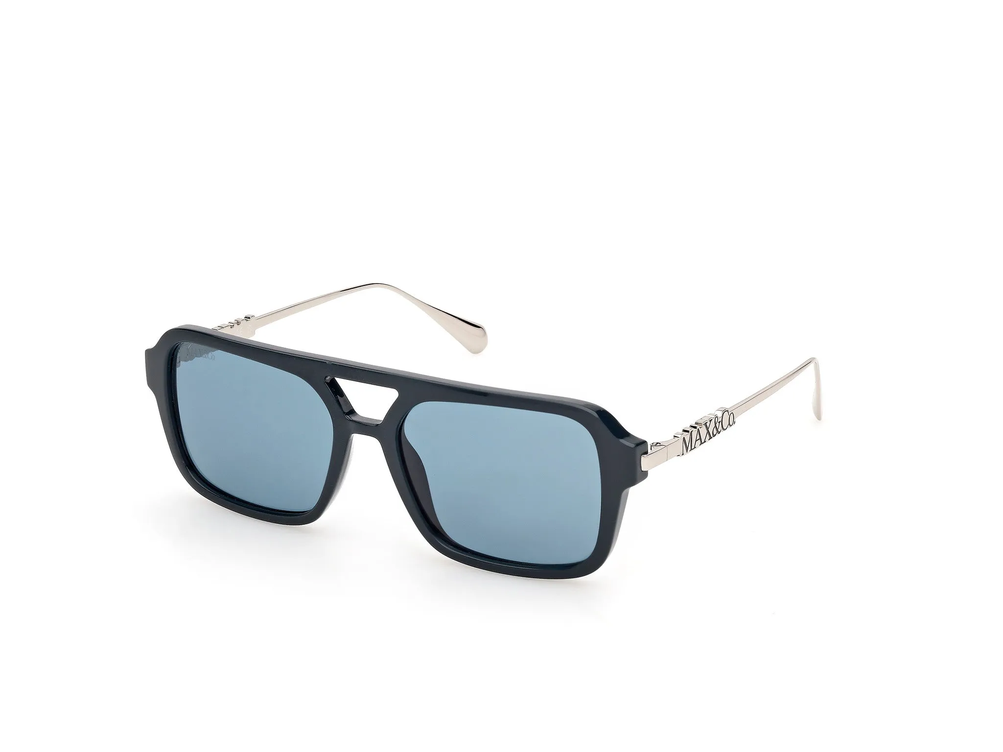 MAX&Co MO0171 96N Occhiali da sole Iniettato Verde Verde Squadrata Normale - immagine 1