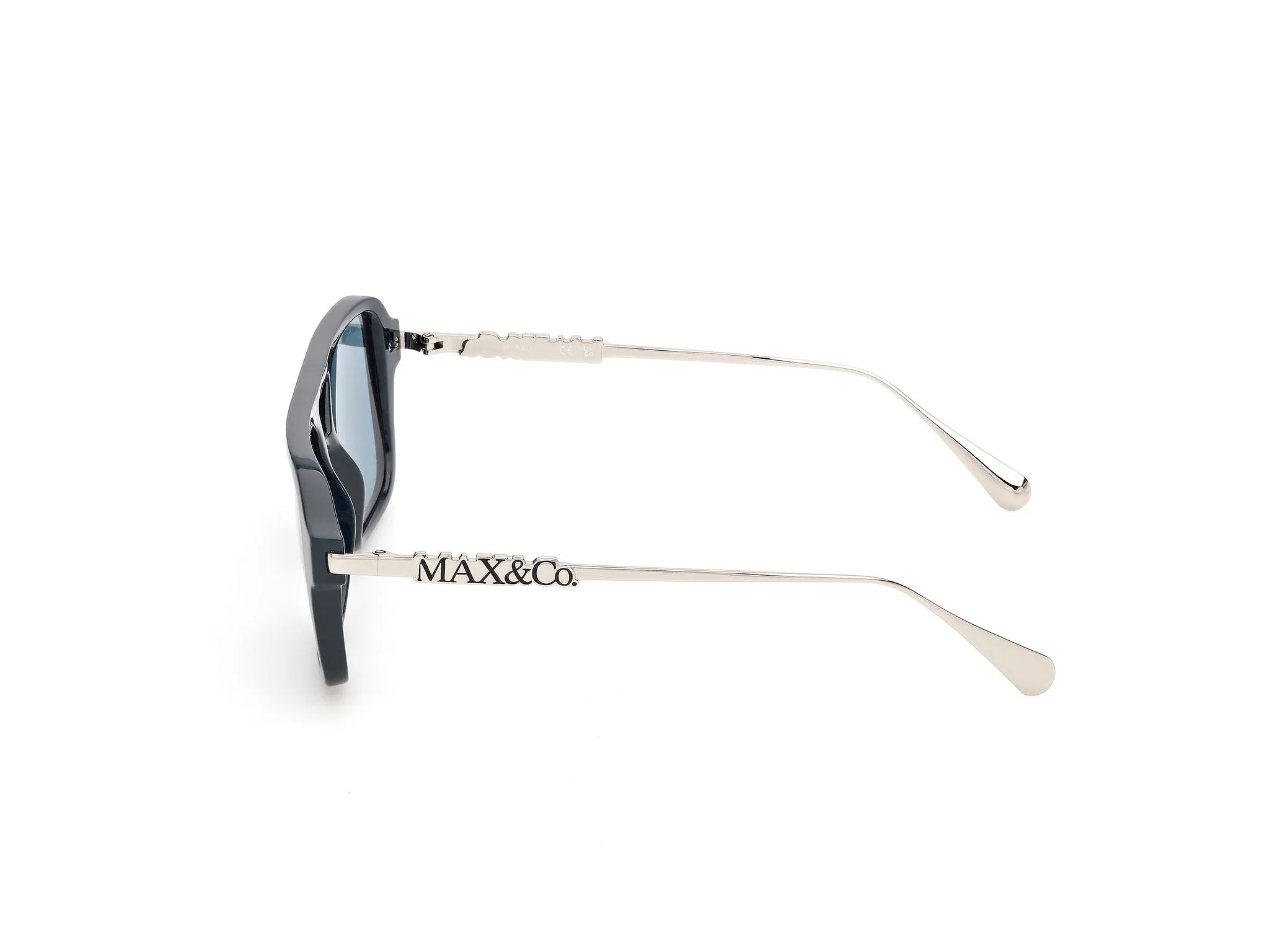 MAX&Co MO0171 96N Occhiali da sole Iniettato Verde Verde Squadrata Normale - immagine 3