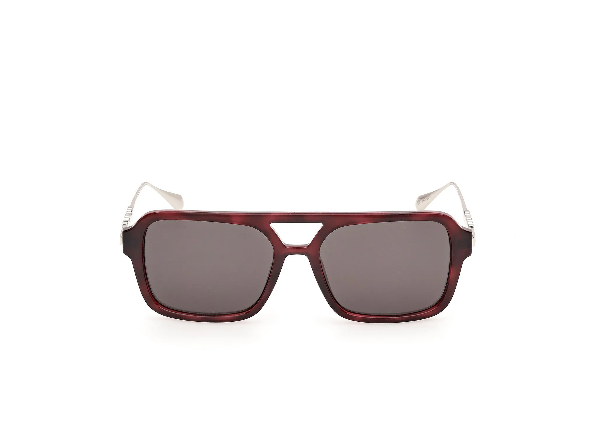 MAX&Co MO0171 54A Occhiali da sole Iniettato Havana Fumo Squadrata Normale - immagine 2