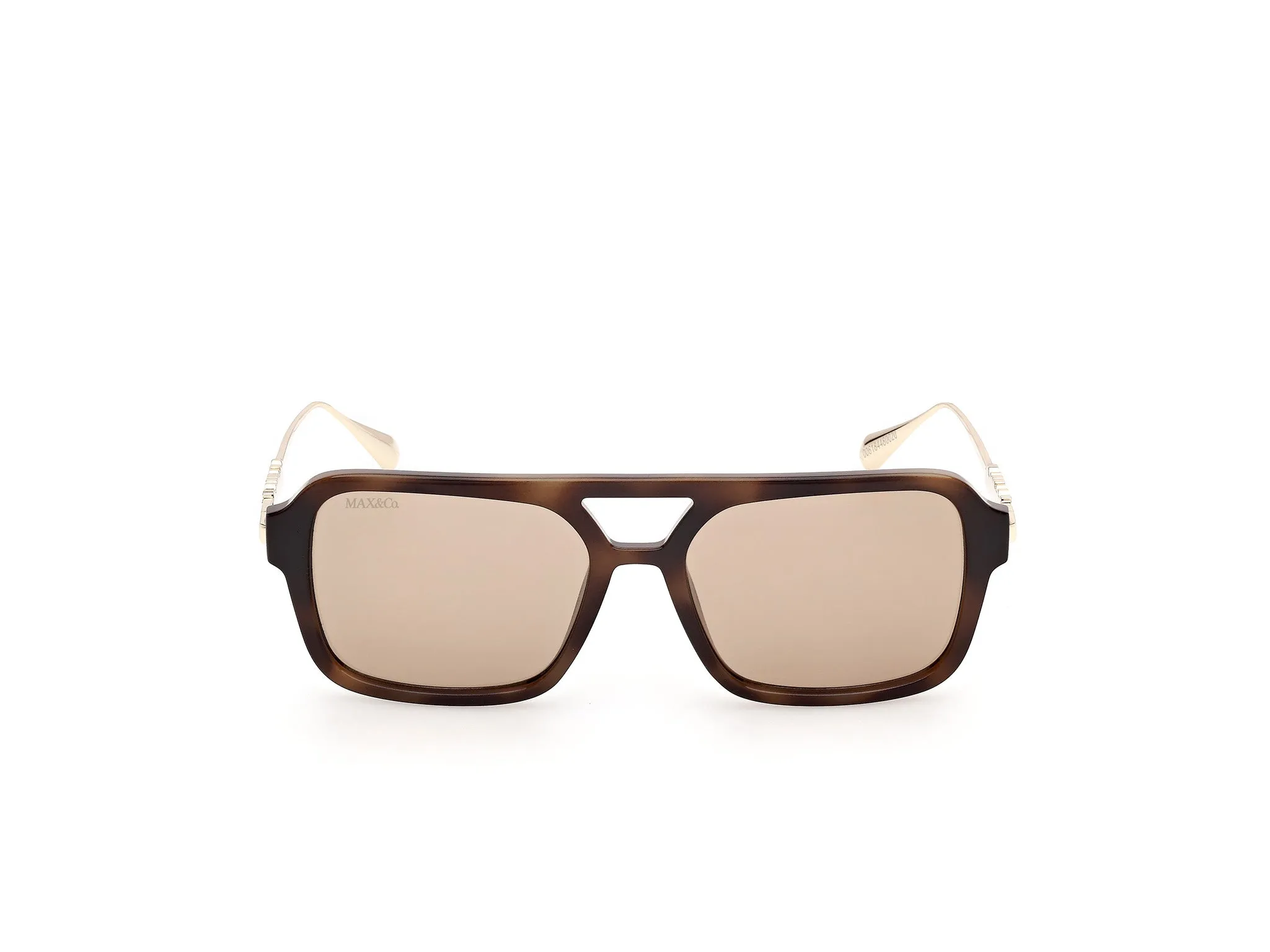 MAX&Co MO0171 01A Occhiali da sole Iniettato Nero Fumo Squadrata Normale - immagine 2