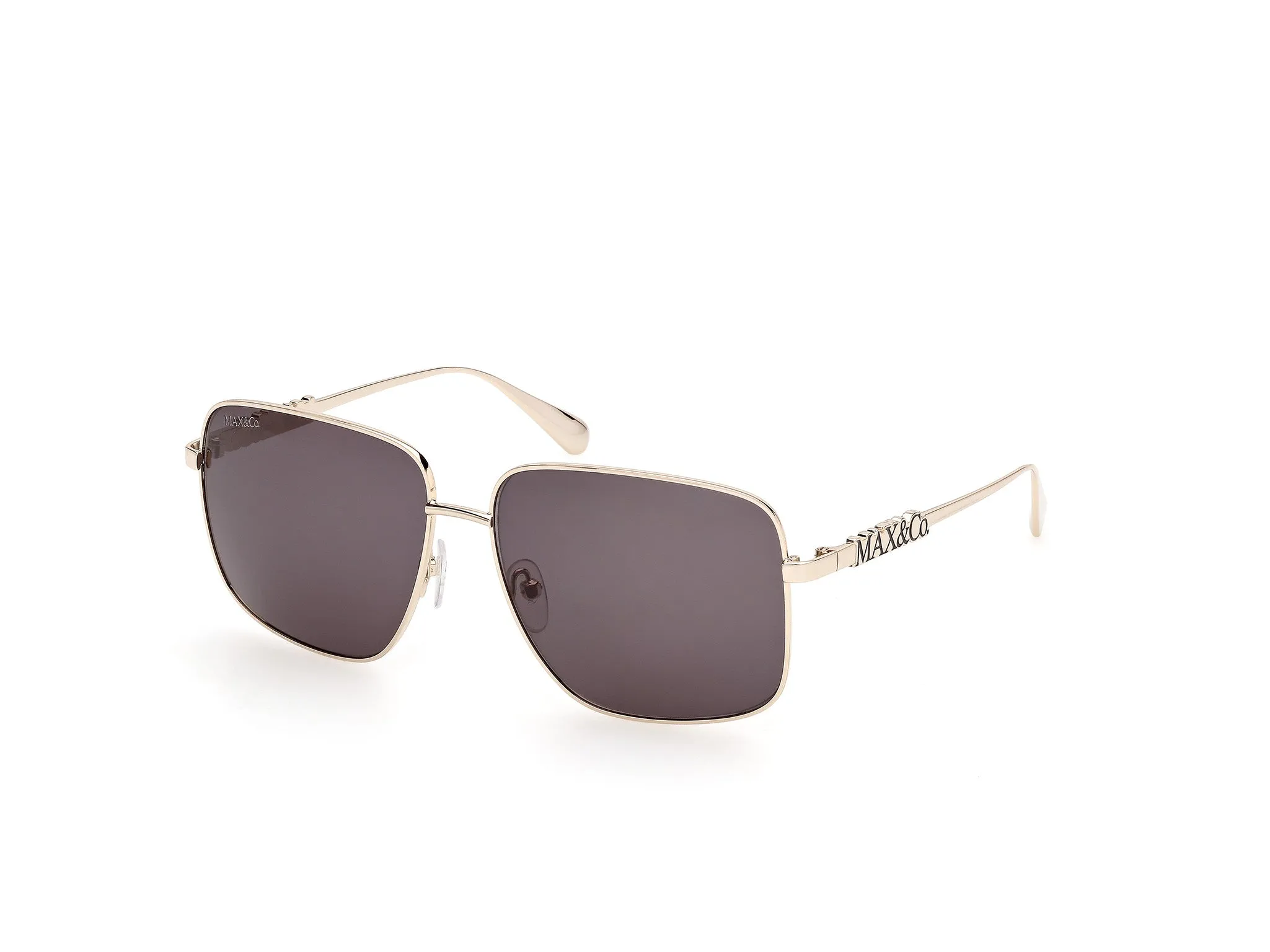 MAX&Co MO0170 32A Occhiali da sole Metallo Oro Fumo Squadrata Normale - immagine 1