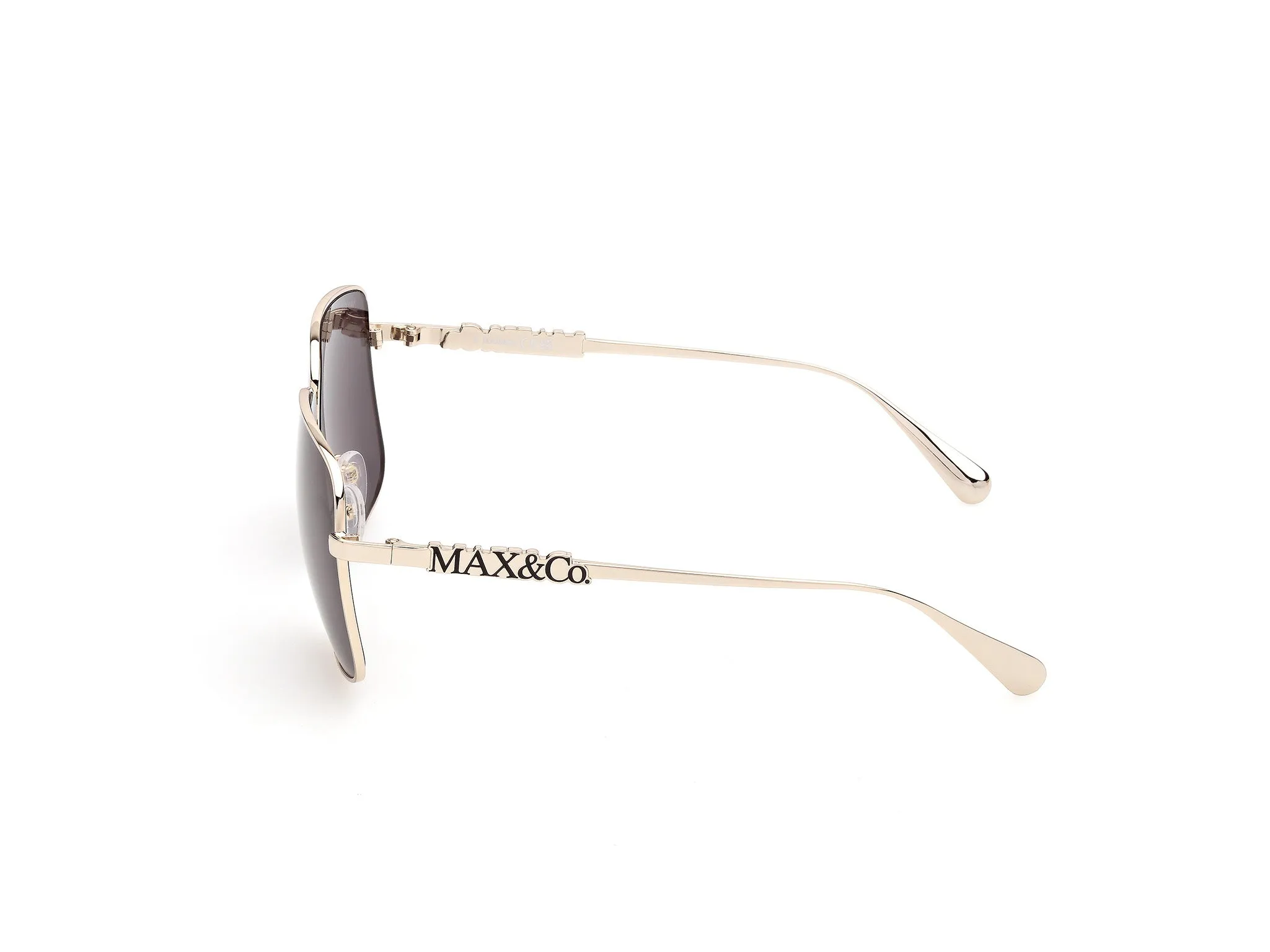 MAX&Co MO0170 32A Occhiali da sole Metallo Oro Fumo Squadrata Normale - immagine 3