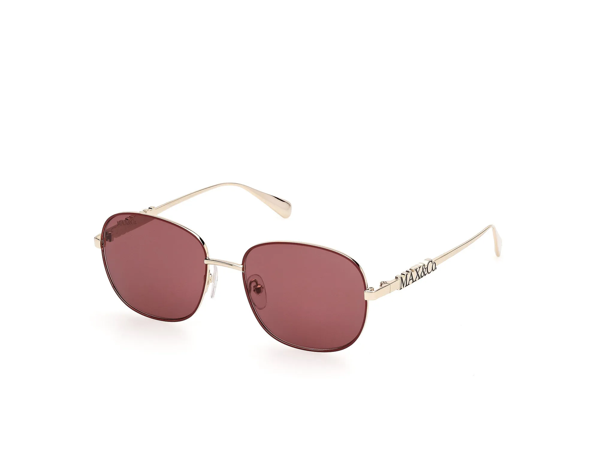 MAX&Co MO0169 71S Occhiali da sole Metallo Bordeaux Bordeaux Squadrata Normale - immagine 1