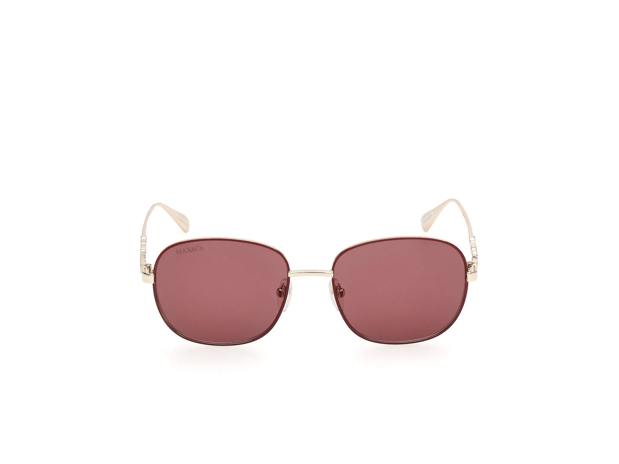 MAX&Co MO0169 71S Occhiali da sole Metallo Bordeaux Bordeaux Squadrata Normale - immagine 2