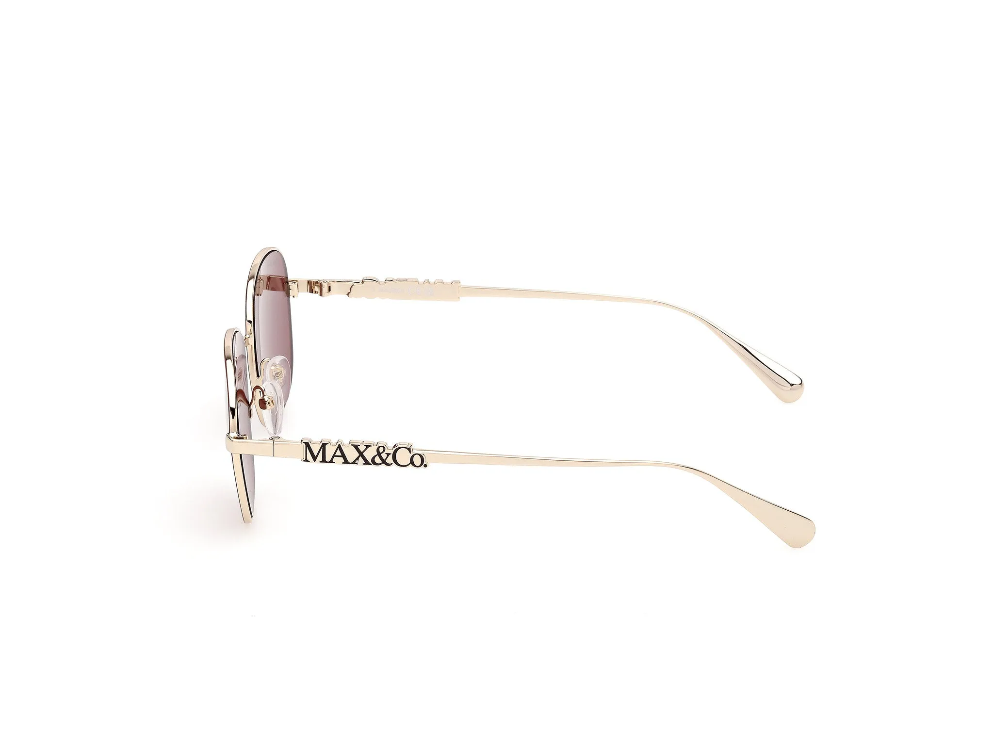 MAX&Co MO0169 71S Occhiali da sole Metallo Bordeaux Bordeaux Squadrata Normale - immagine 3