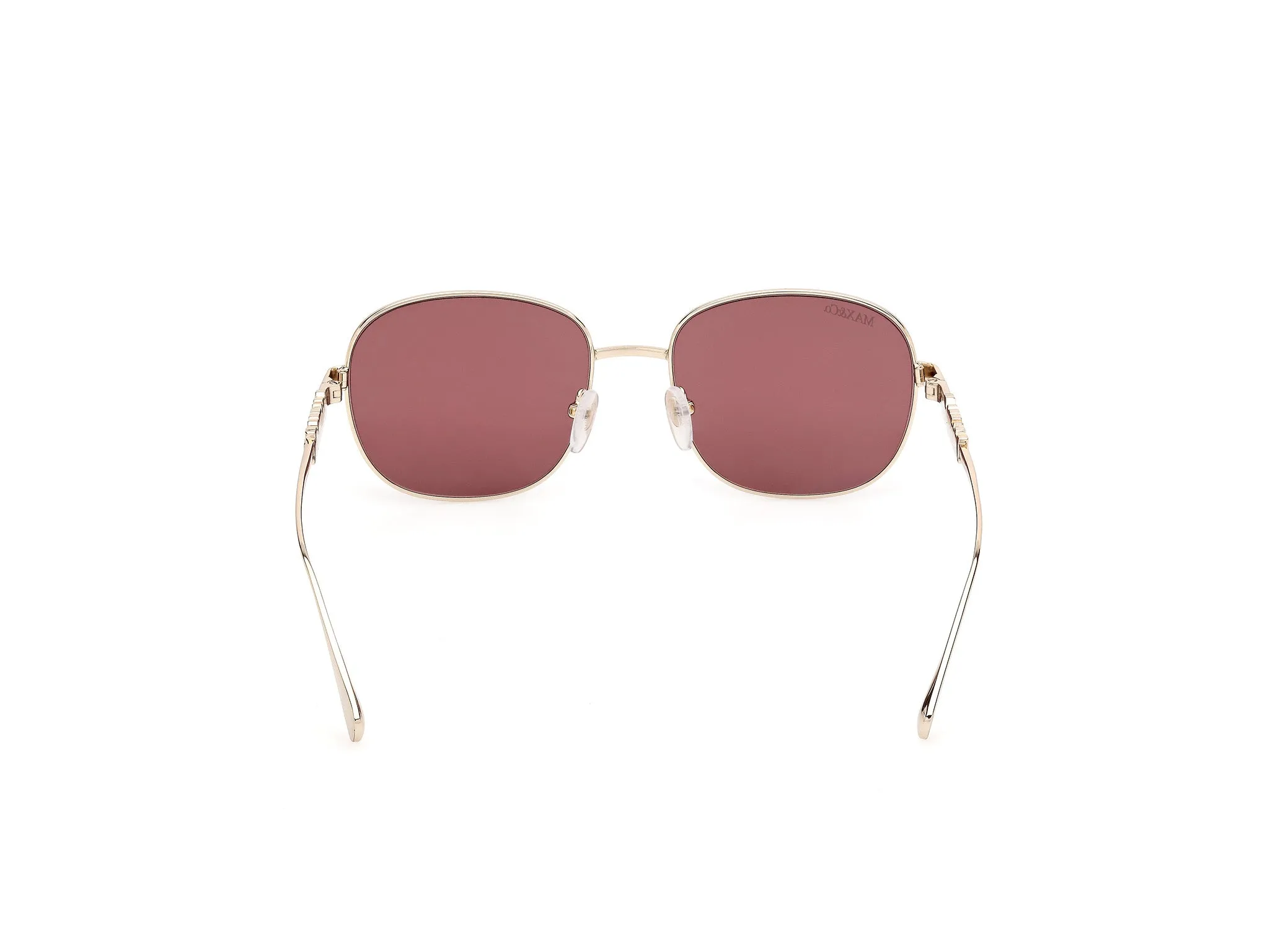 MAX&Co MO0169 71S Occhiali da sole Metallo Bordeaux Bordeaux Squadrata Normale - immagine 4