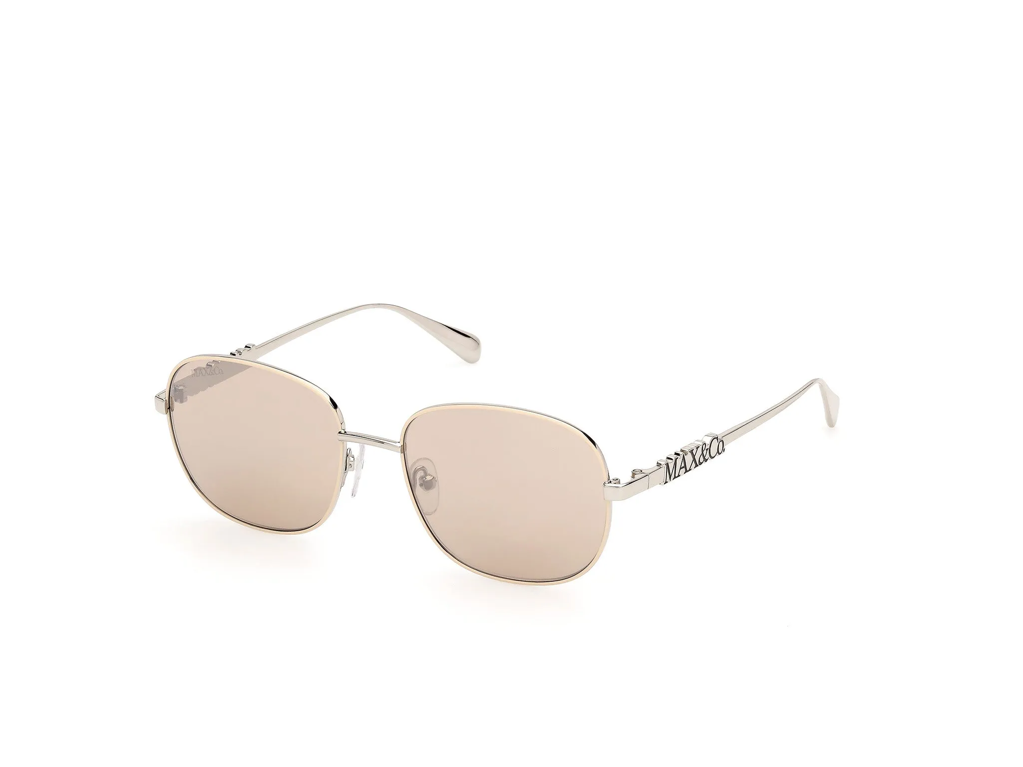 MAX&Co MO0169 59G Occhiali da sole Metallo Beige Marrone Squadrata Normale - immagine 1