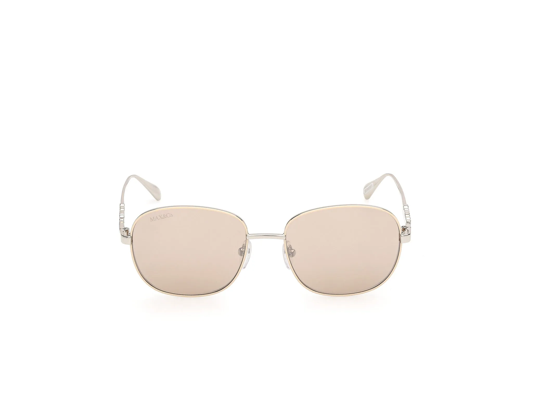 MAX&Co MO0169 59G Occhiali da sole Metallo Beige Marrone Squadrata Normale - immagine 2