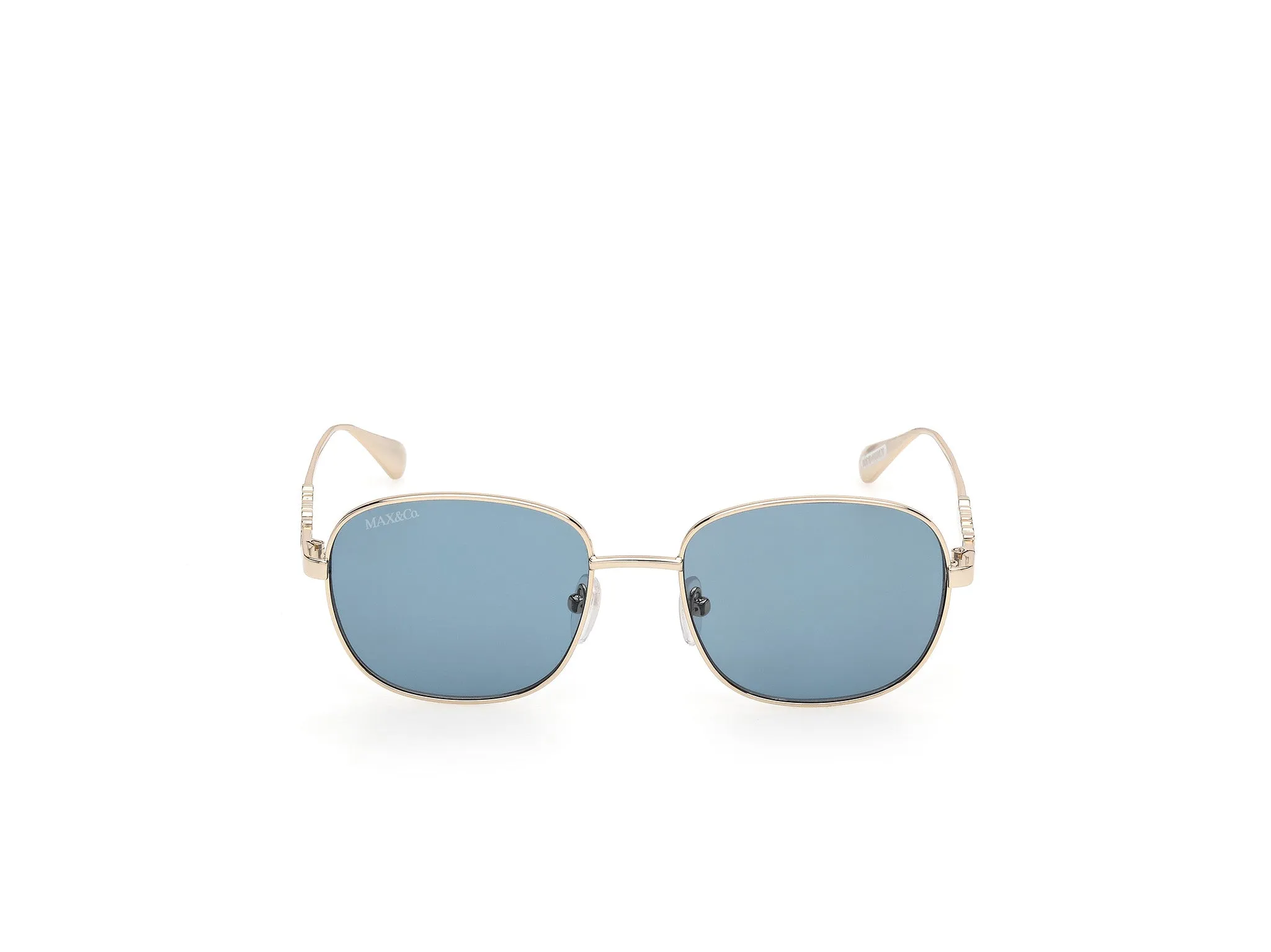 MAX&Co MO0169 32N Occhiali da sole Metallo Oro Verde Squadrata Normale - immagine 2