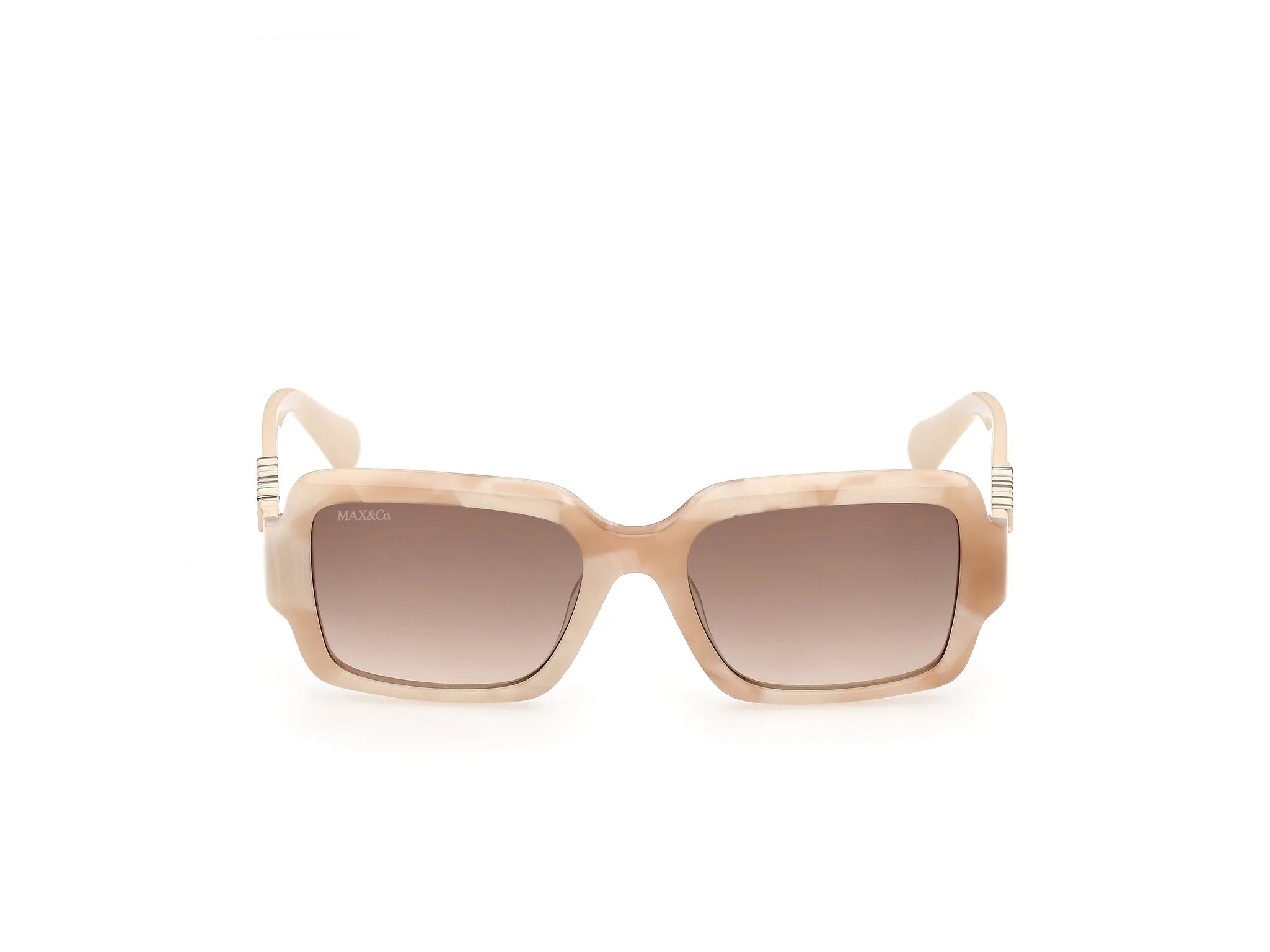 MAX&Co MO0168 59F Occhiali da sole Acetato Beige Marrone Squadrata Normale - immagine 2