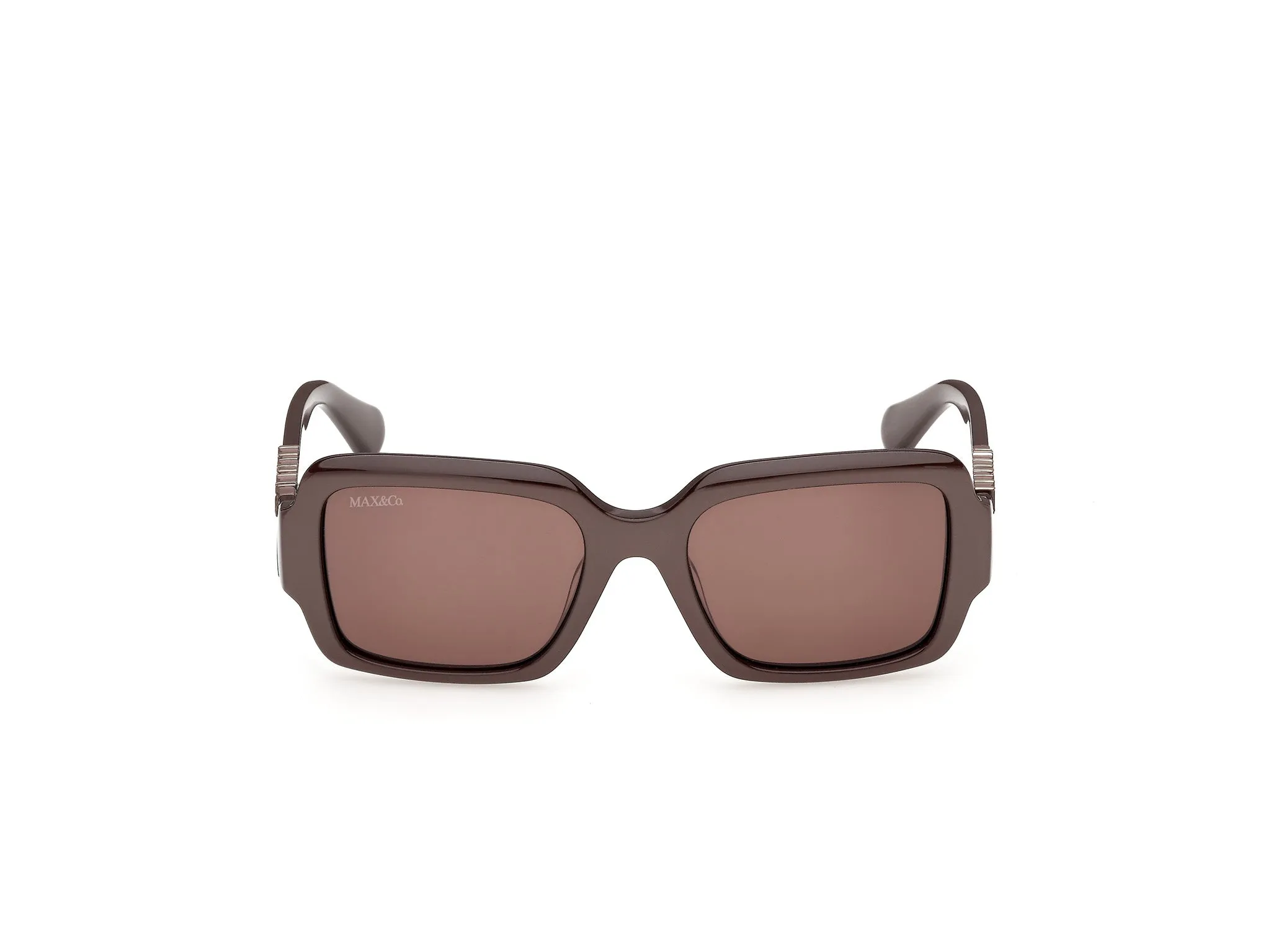 MAX&Co MO0168 50E Occhiali da sole Acetato Marrone Marrone Squadrata Normale - immagine 2