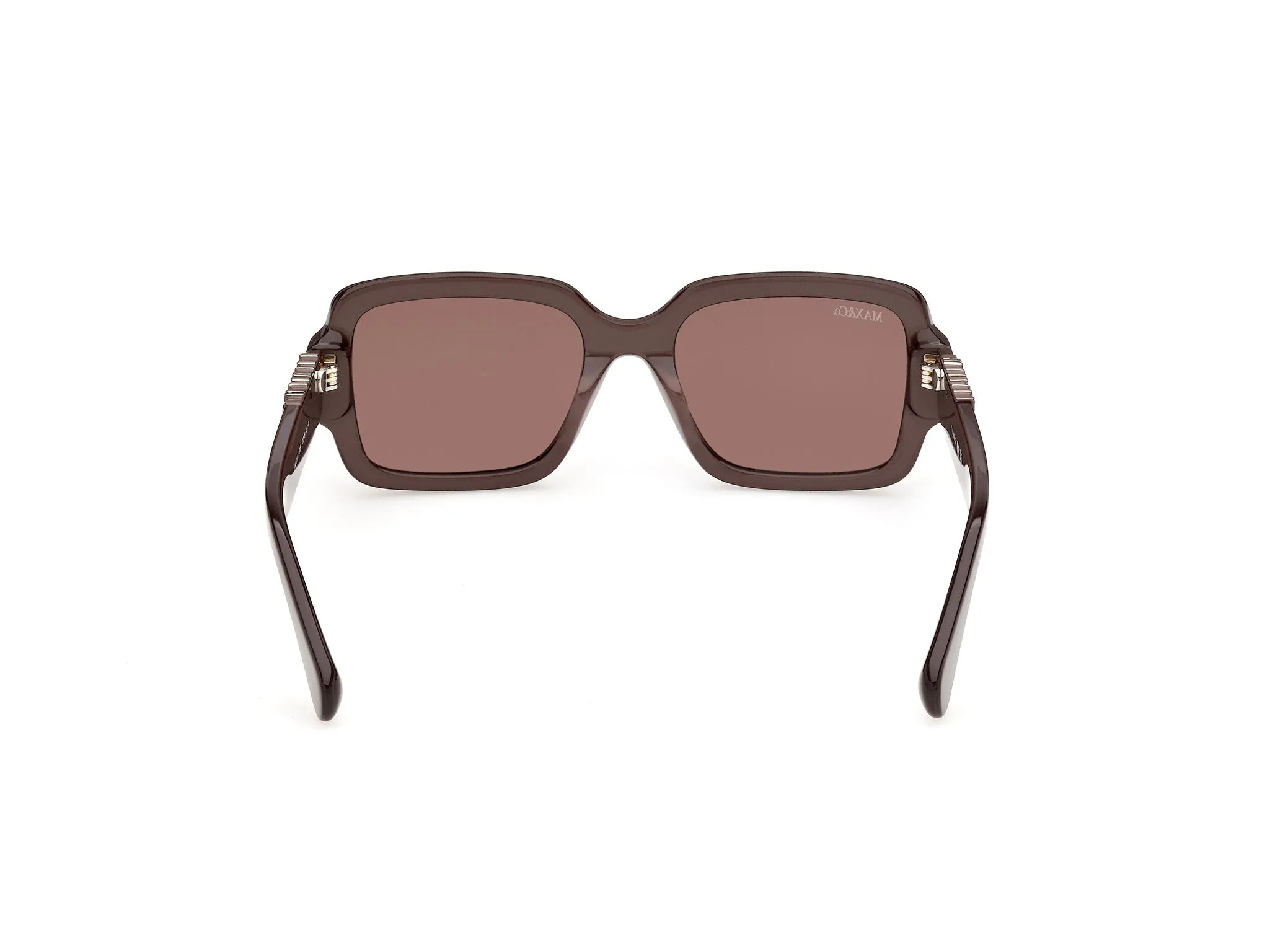 MAX&Co MO0168 50E Occhiali da sole Acetato Marrone Marrone Squadrata Normale - immagine 4