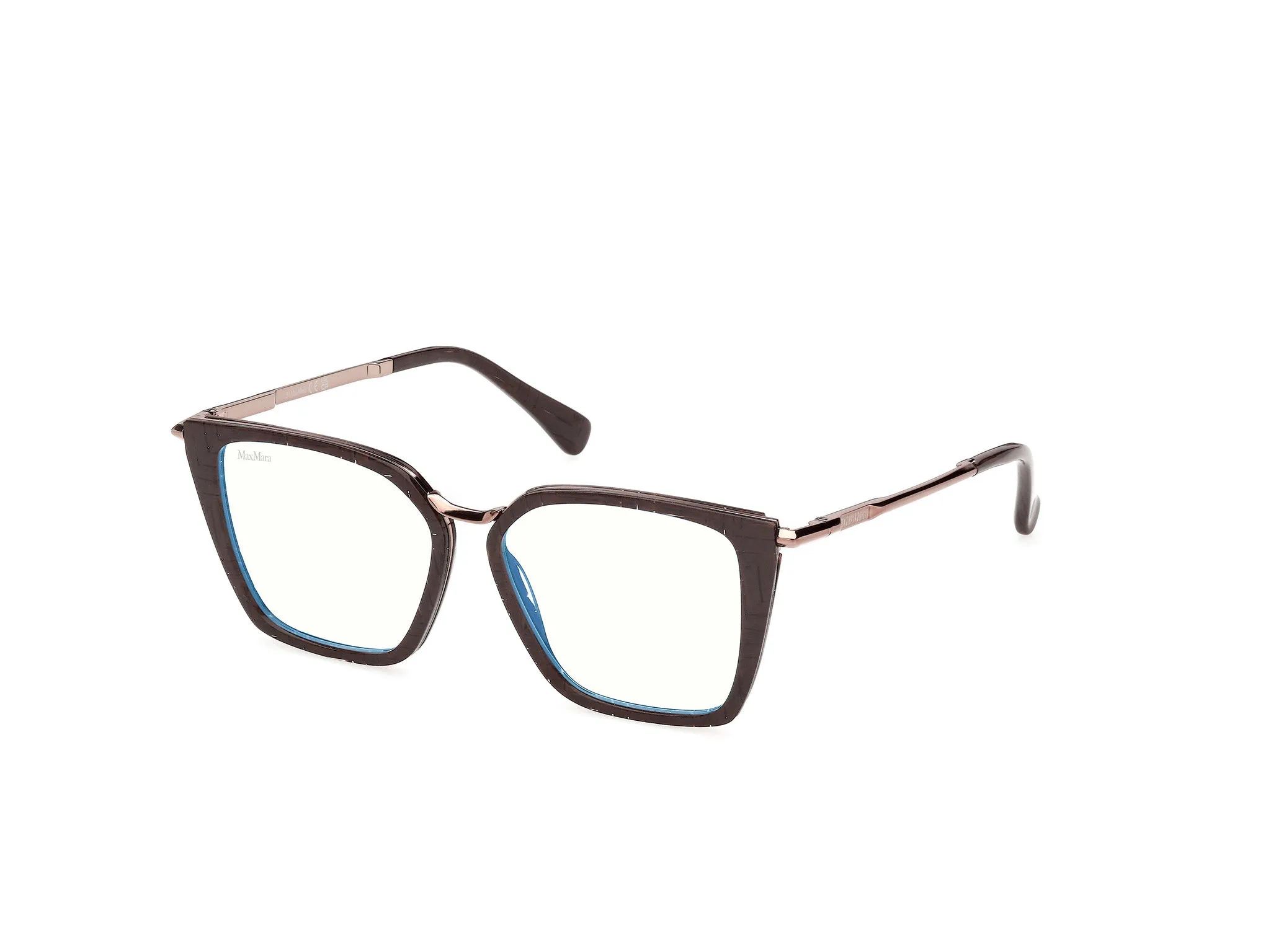 Max Mara MM5151-B 50 Montature da vista Acetato Marrone Cat Eye Normale - immagine 1