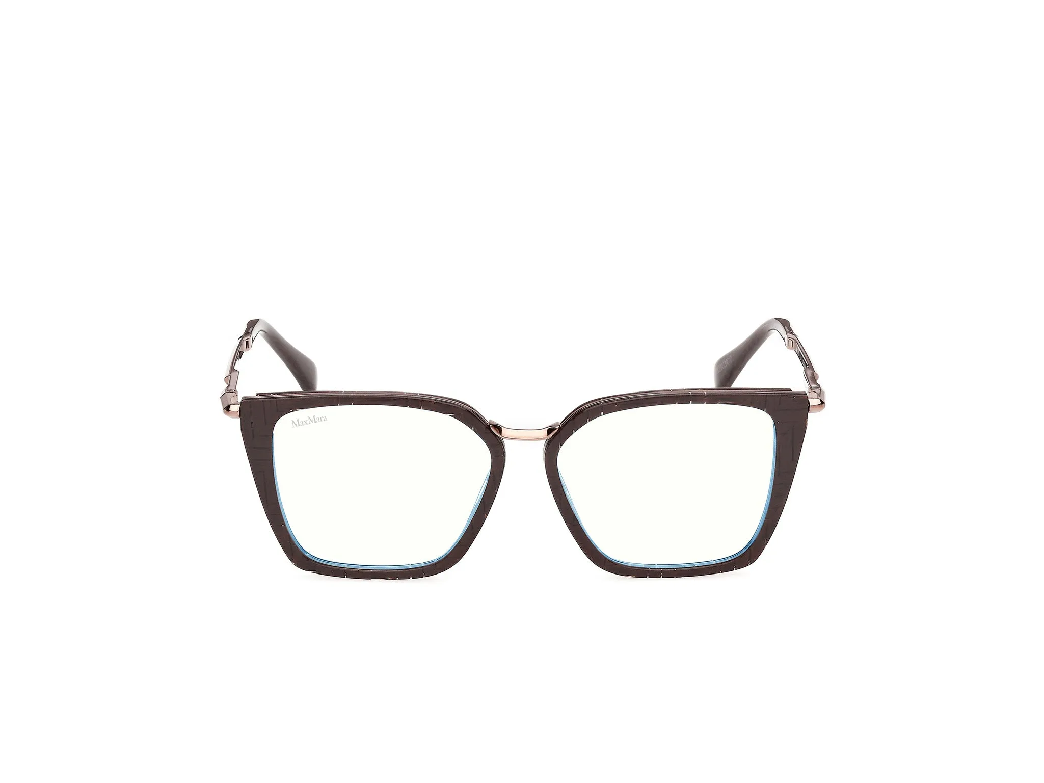 Max Mara MM5151-B 50 Montature da vista Acetato Marrone Cat Eye Normale - immagine 2